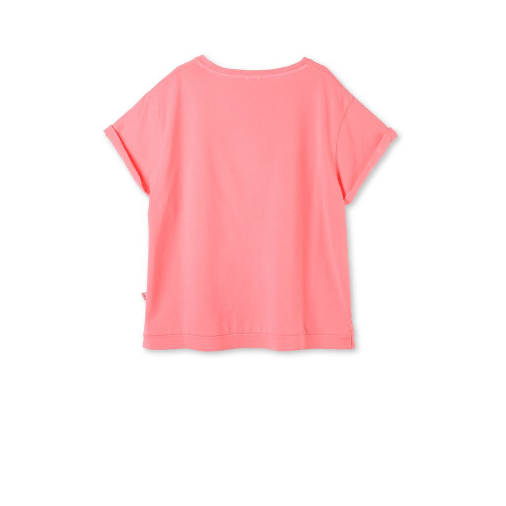Girls Bright Pink Plum T-shirt