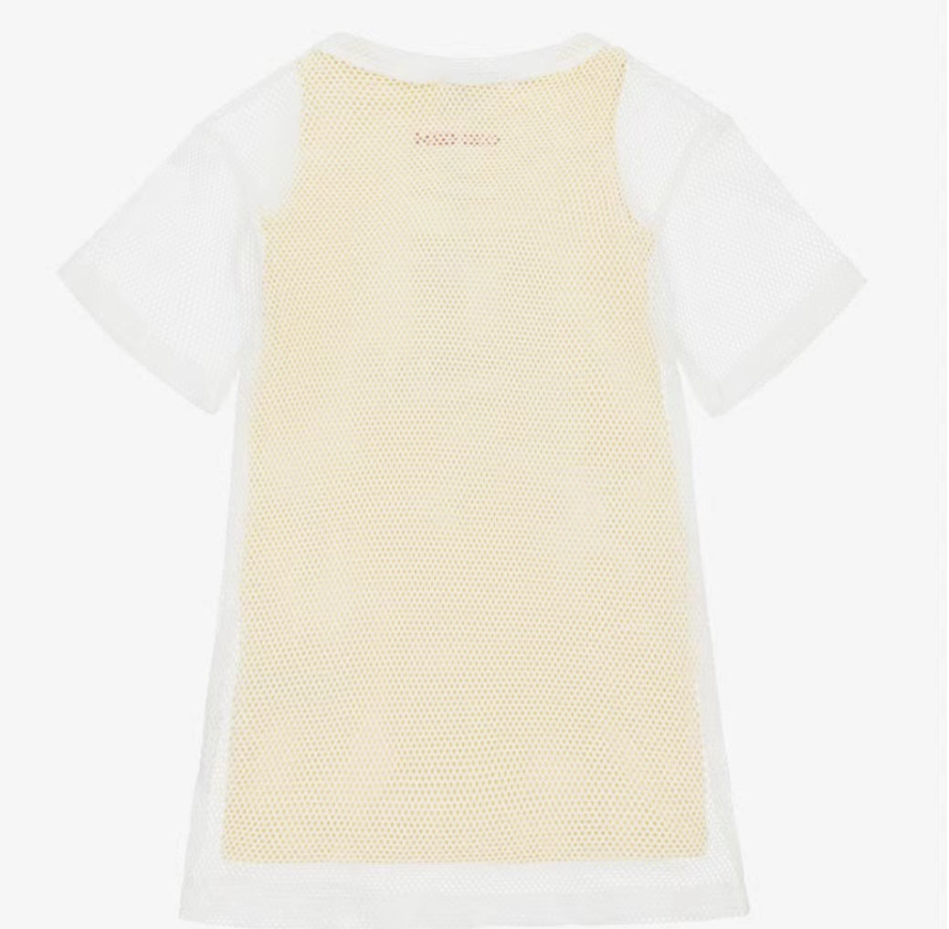 Girls Yellow Cotton Dress Set