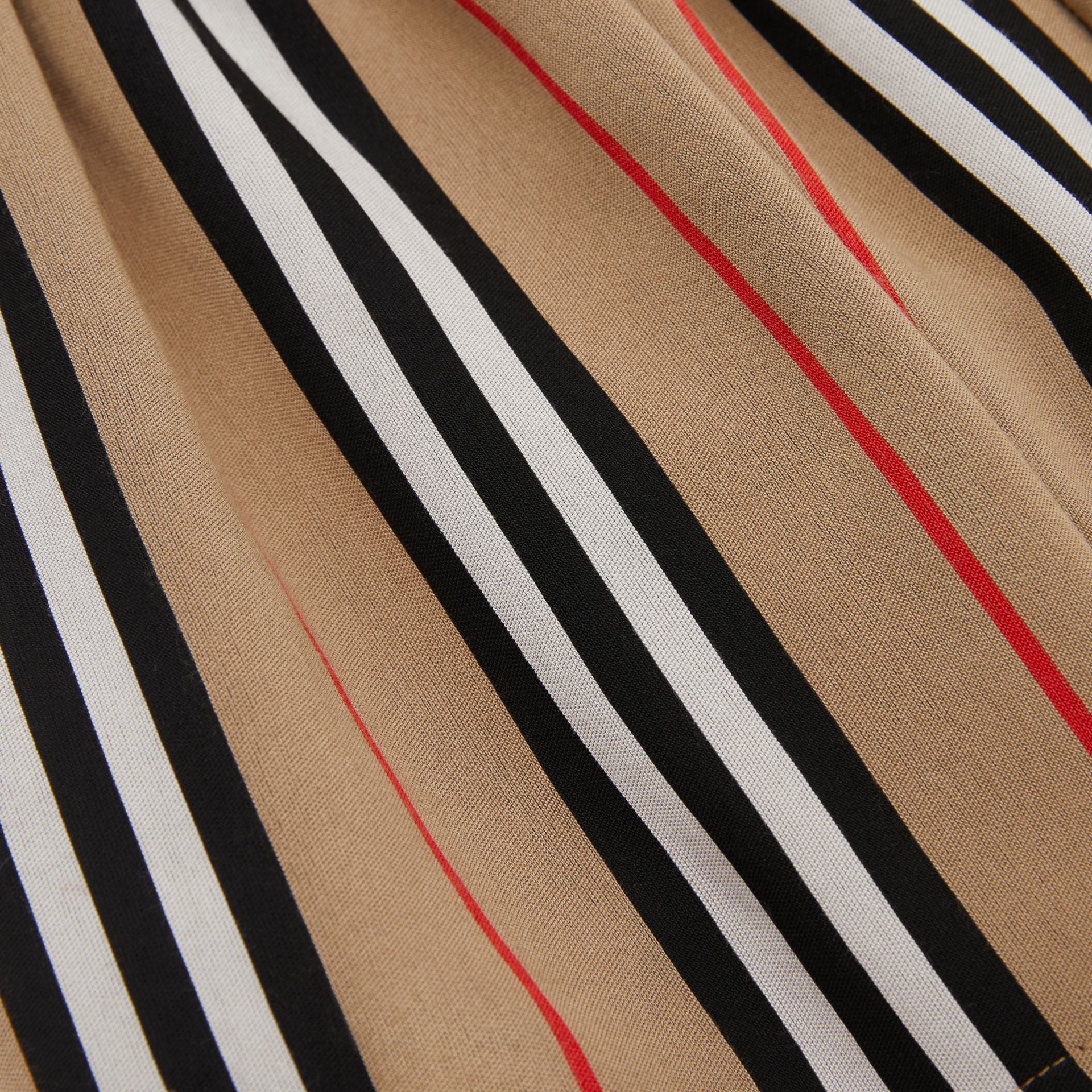 Girls Archive Beige Stripes Shorts
