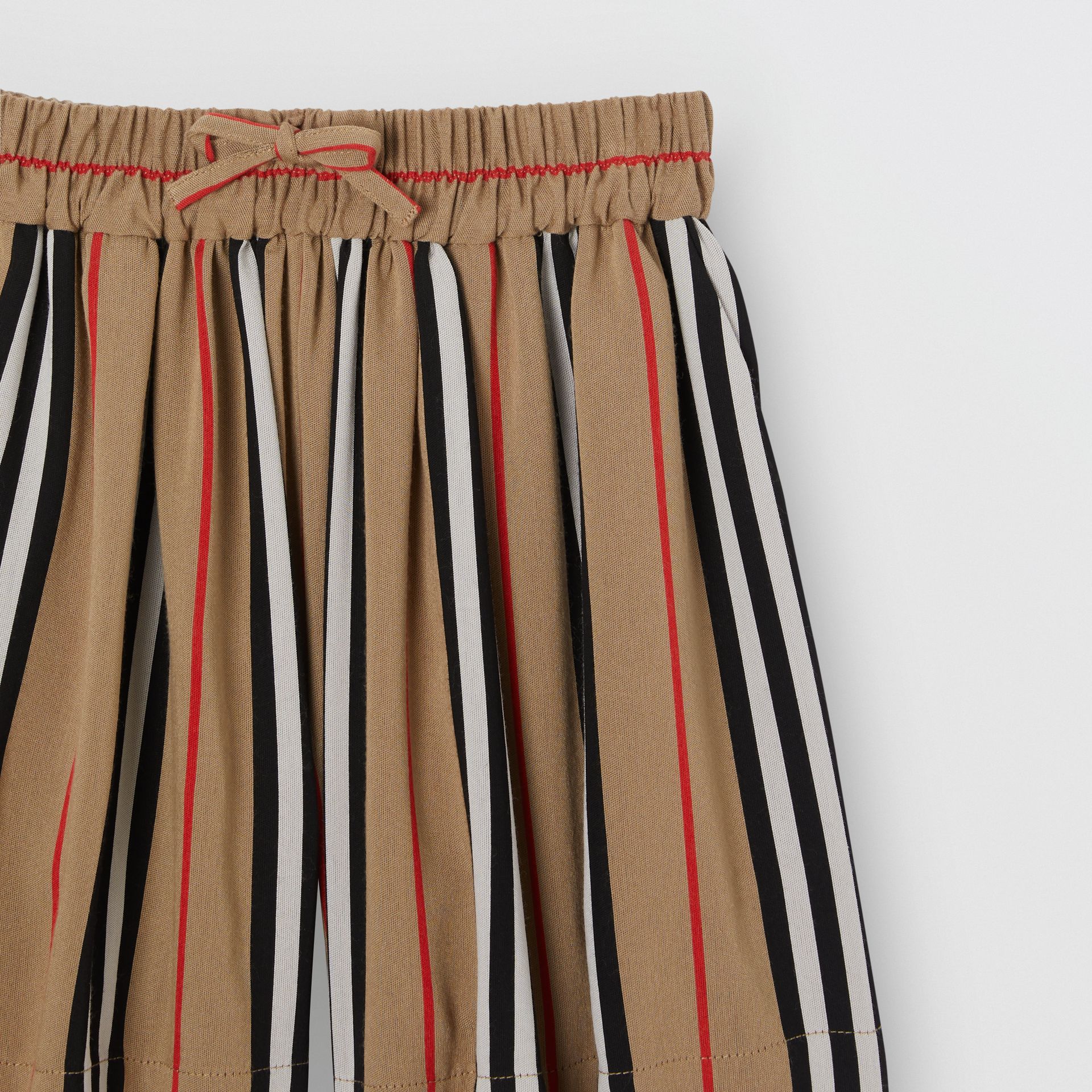 Girls Archive Beige Stripes Shorts