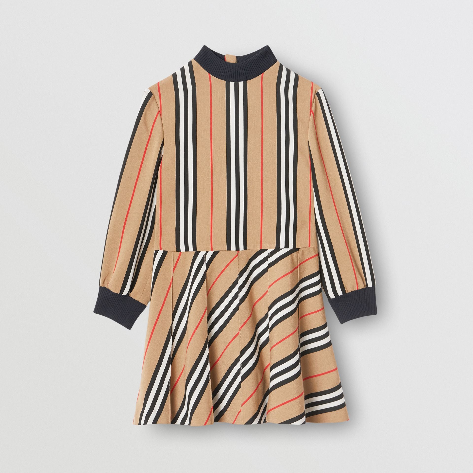 Girls Archive Beige Stripes Dress