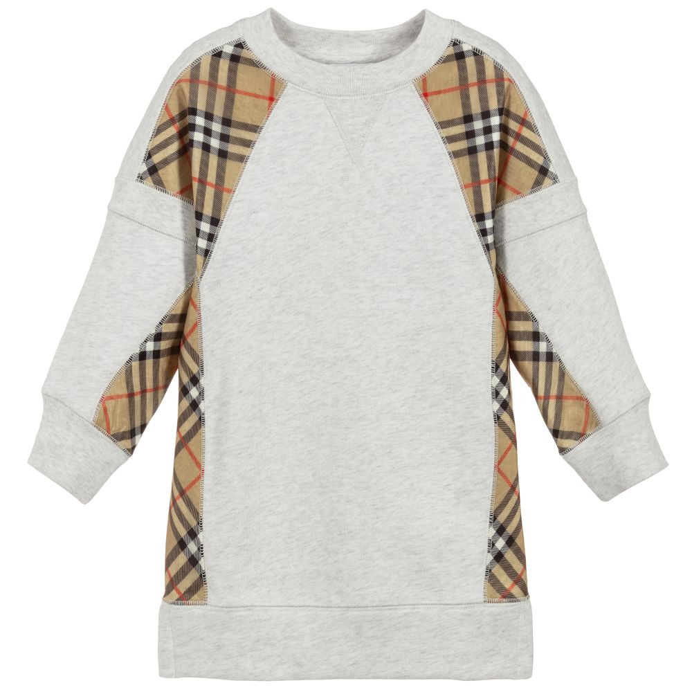 Girls White Jersy Cotton Dress