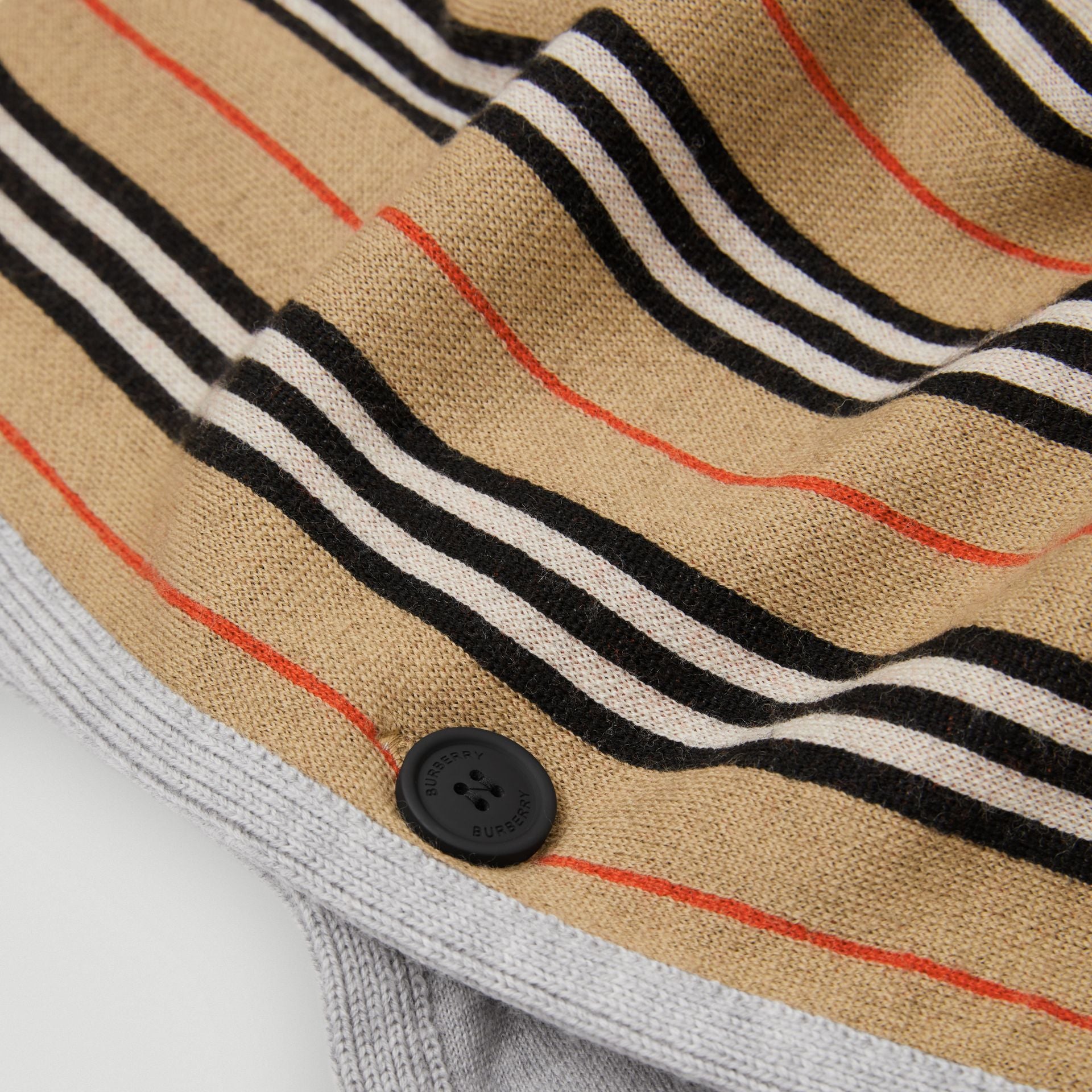Girls Archive Beige & Grey Wool Jacket