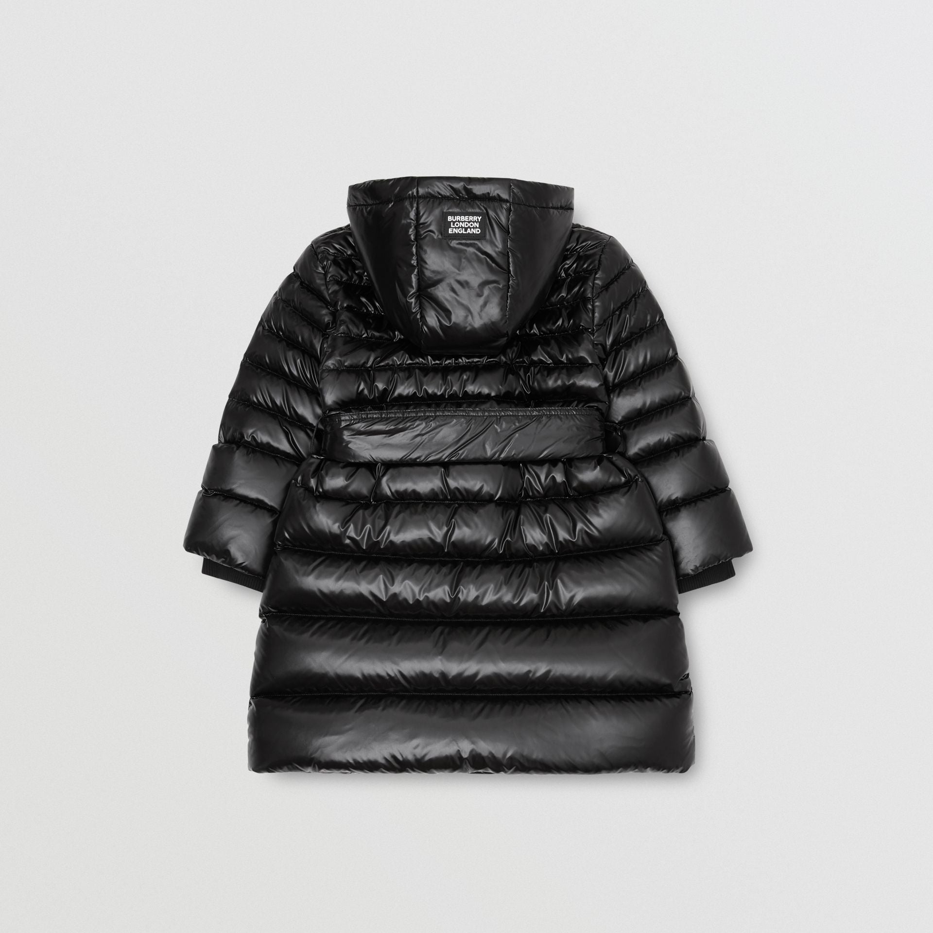 Girls Black Padded Down Coat