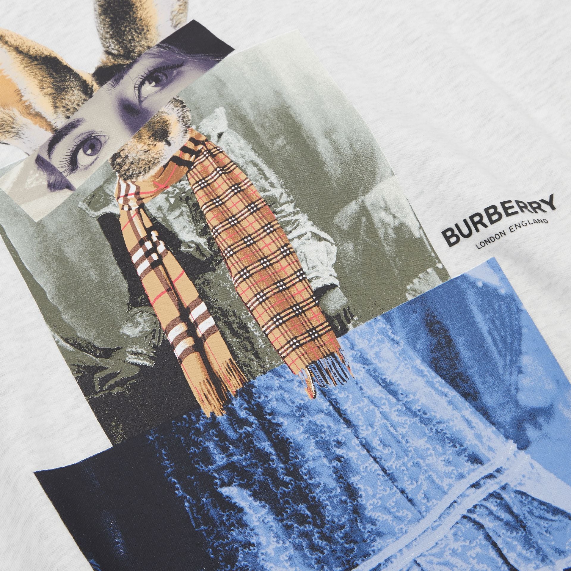 Girls Off-White Printed Cotton Dress