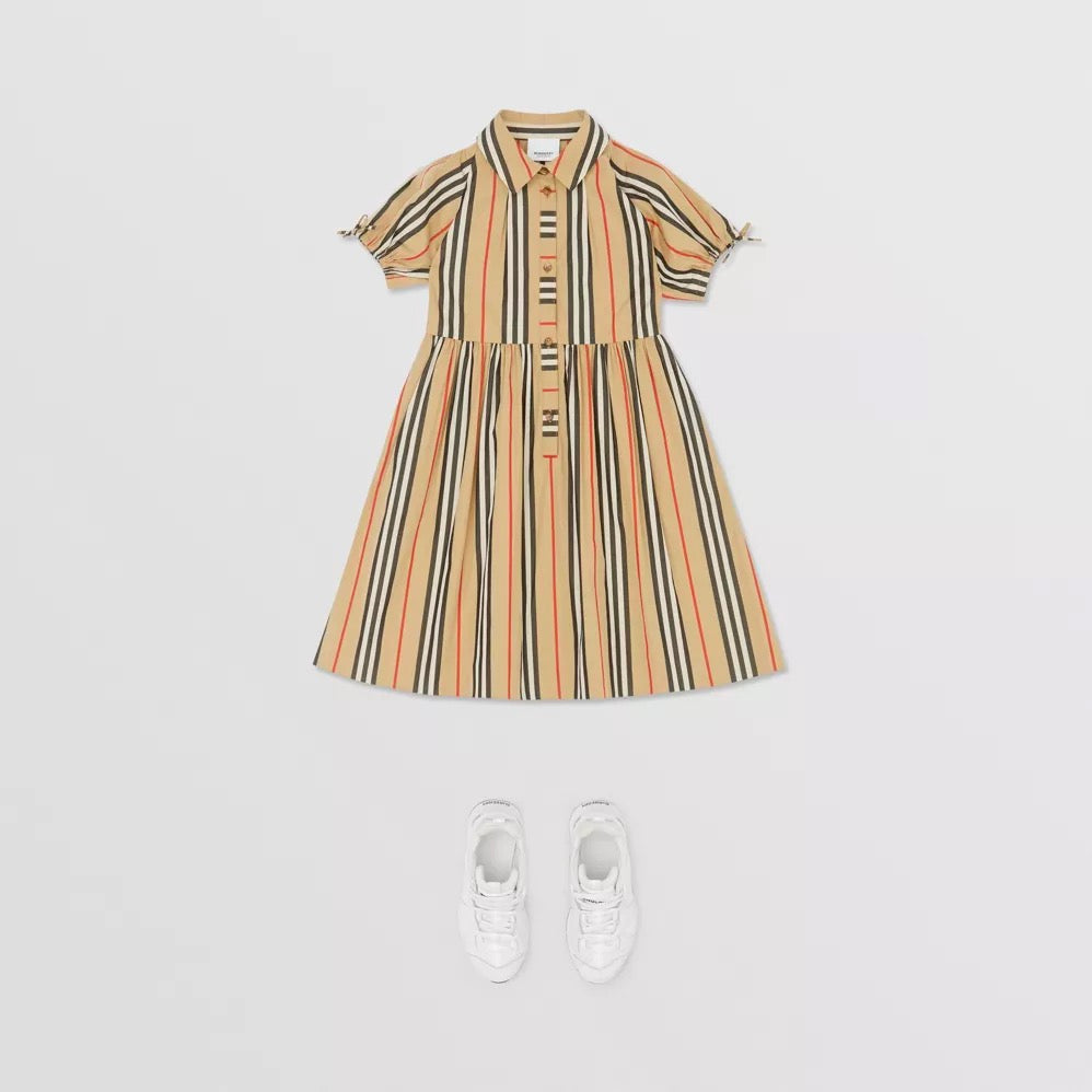 Girls Archive Beige Cotton Dress