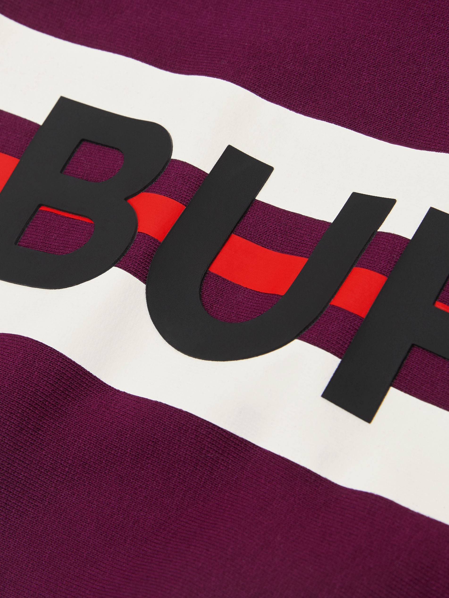 Girls Burgundy Logo Cotton Dress