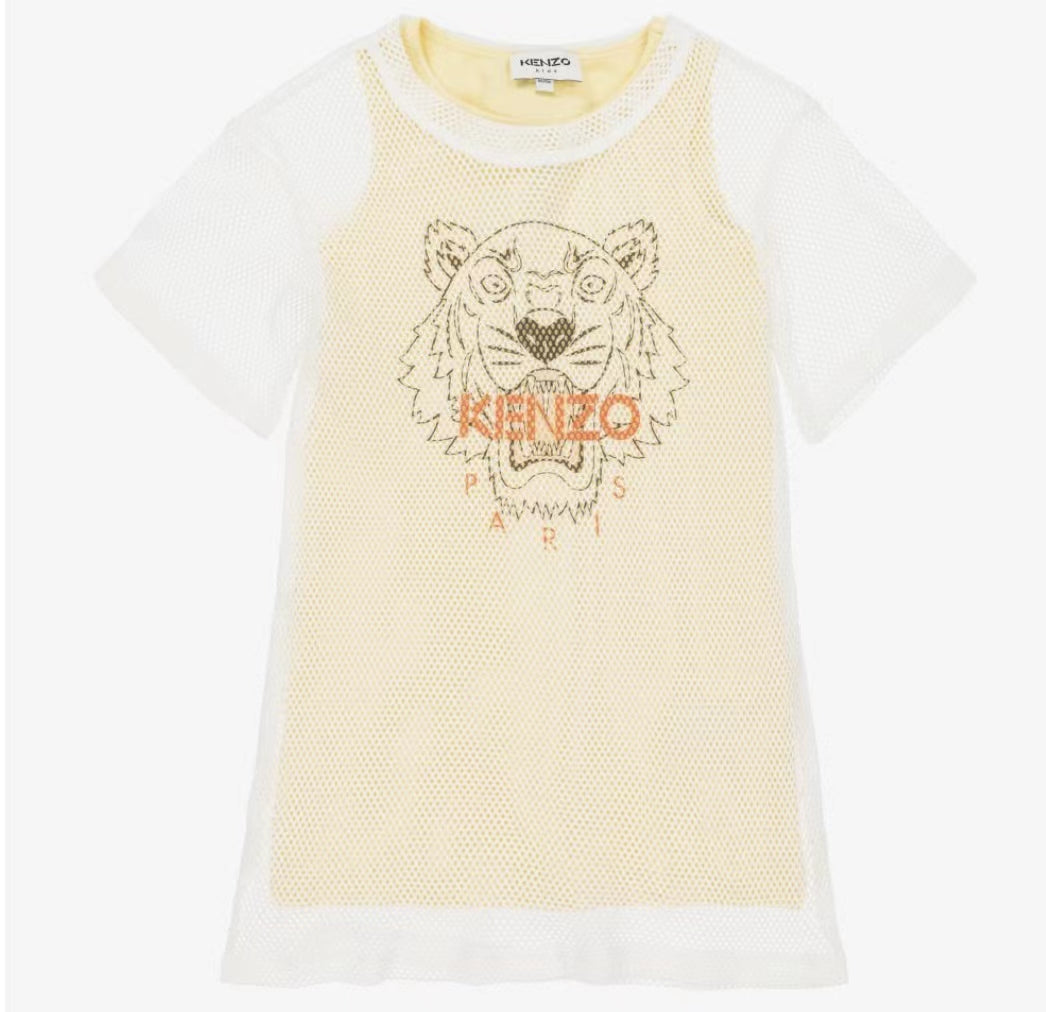 Girls Yellow Cotton Dress Set