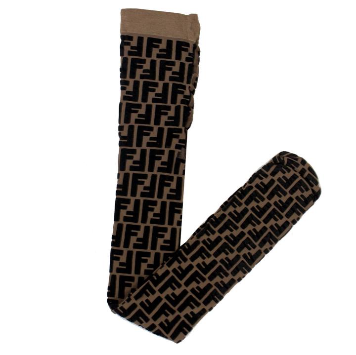 Girls Brown FF Logo Tights