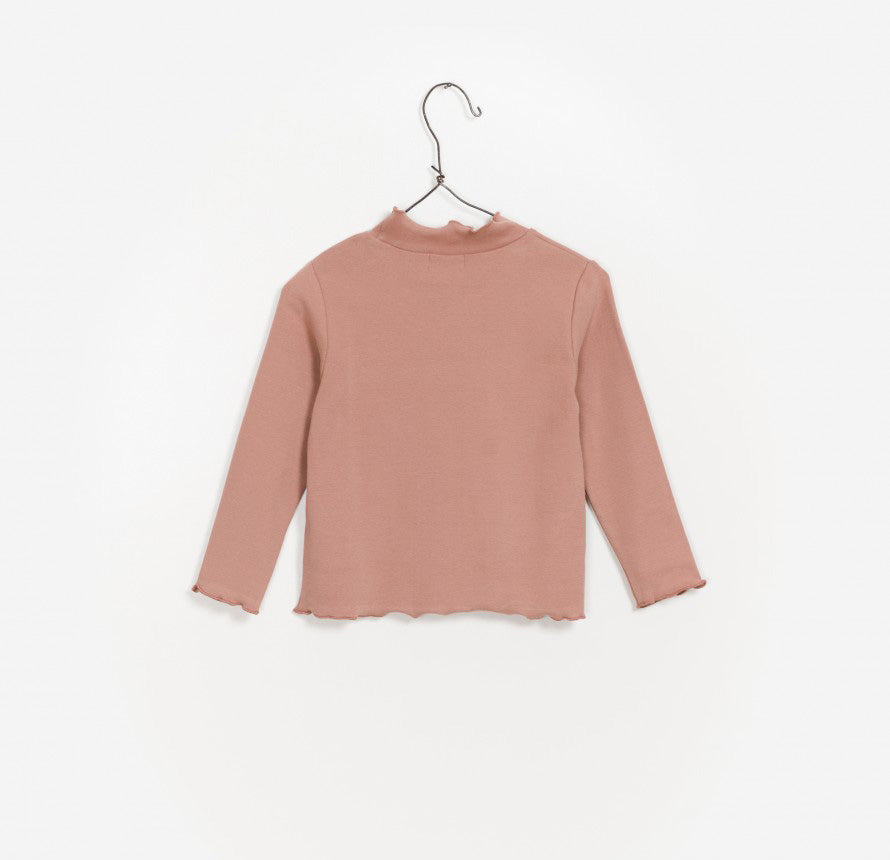 Girls Brick Red Cotton Sweater