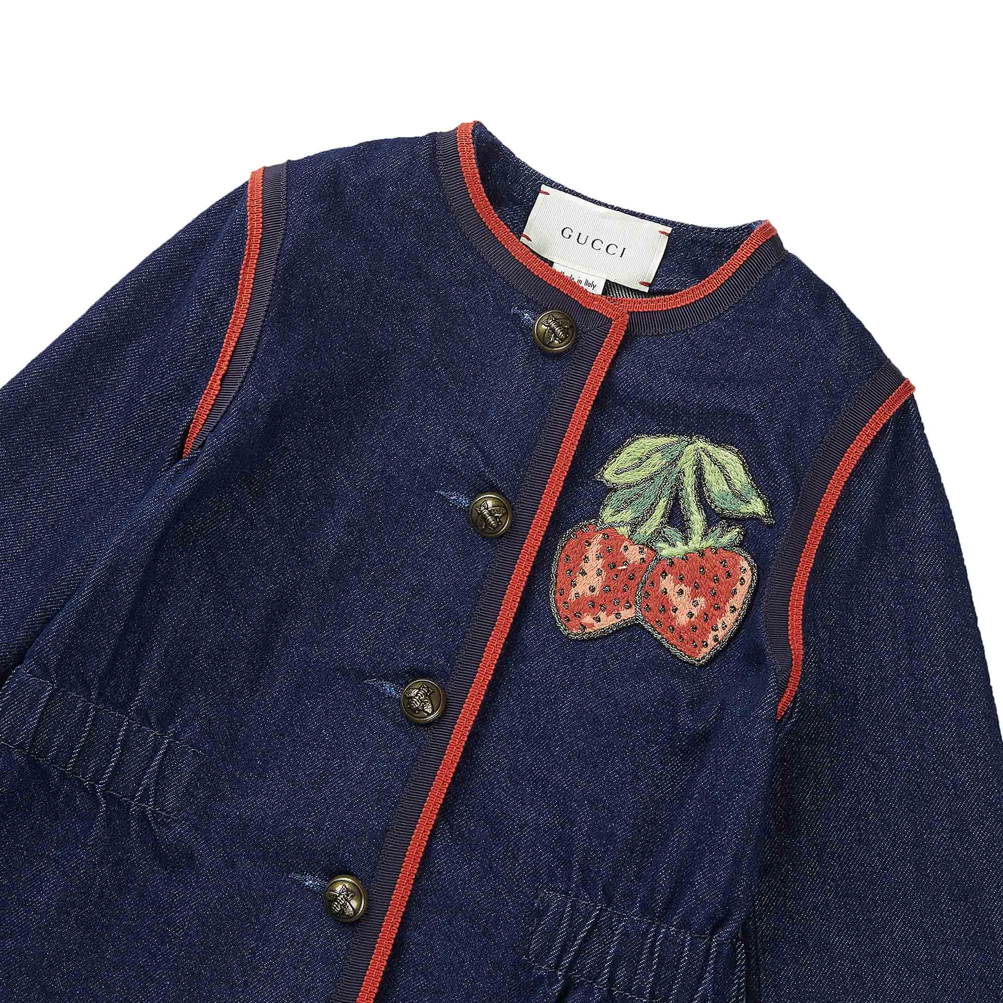 Girls Dark Blue Denim Jacket
