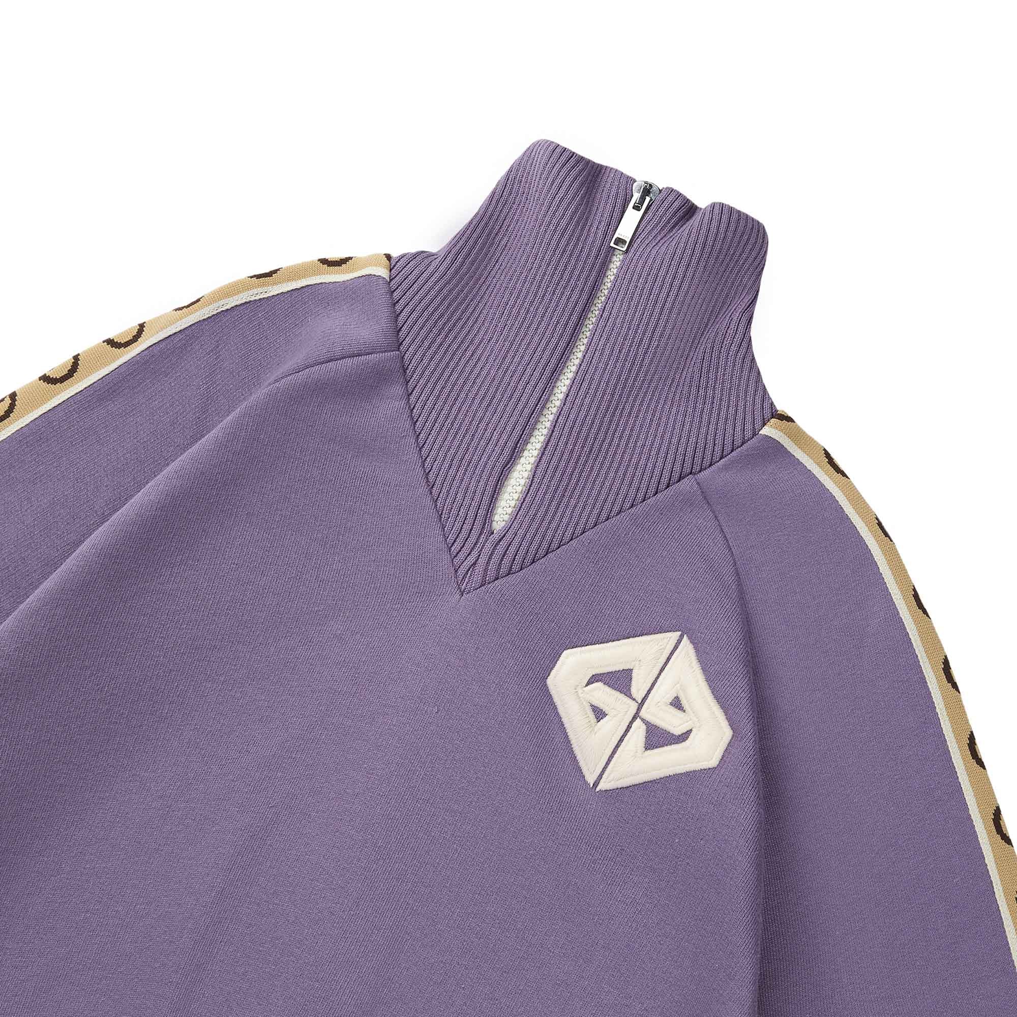 Girls Purple Cotton Sweatshirt
