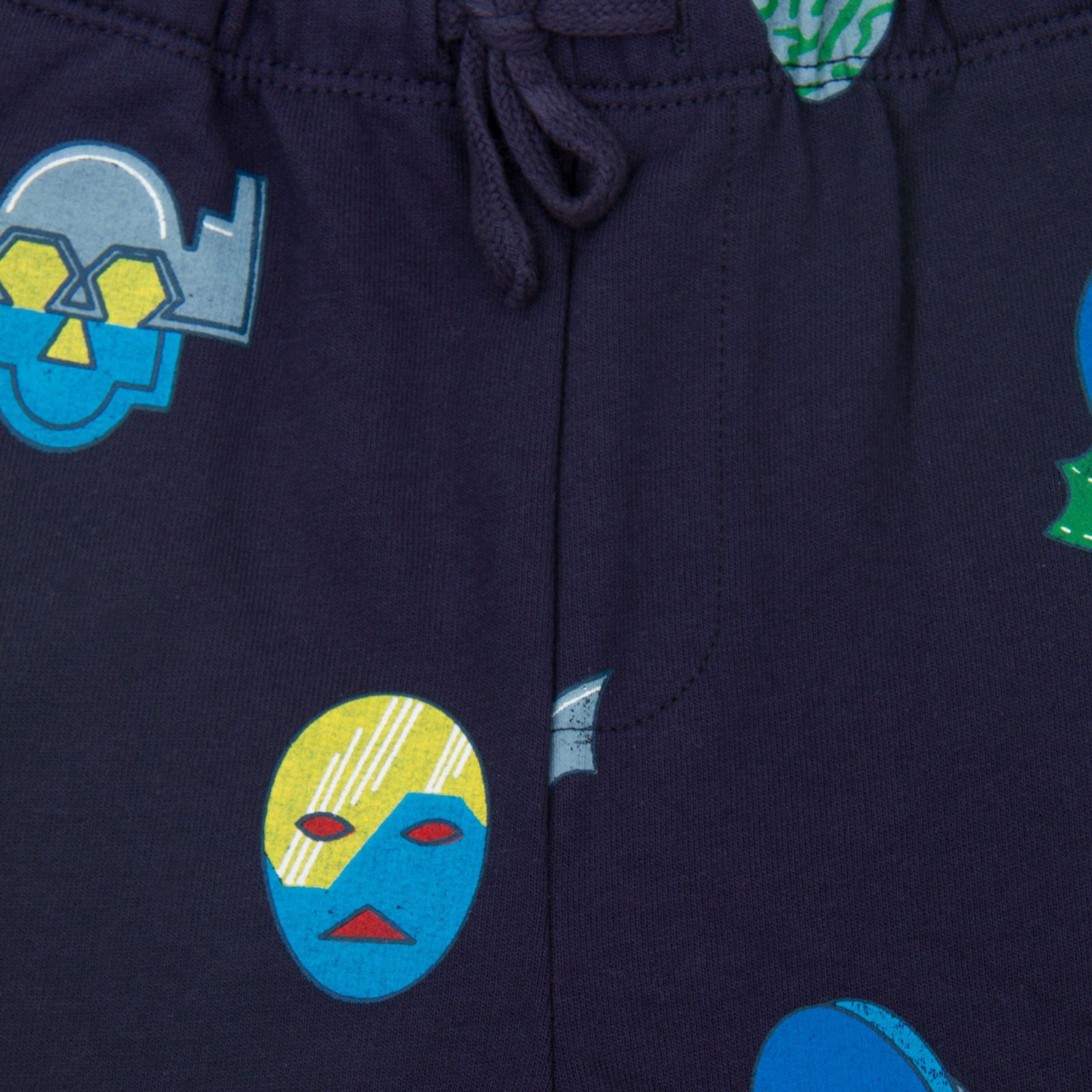 Loppie Baby Navy Blue Stella Super Heroes Printed Trousers - CÉMAROSE | Children's Fashion Store - 3