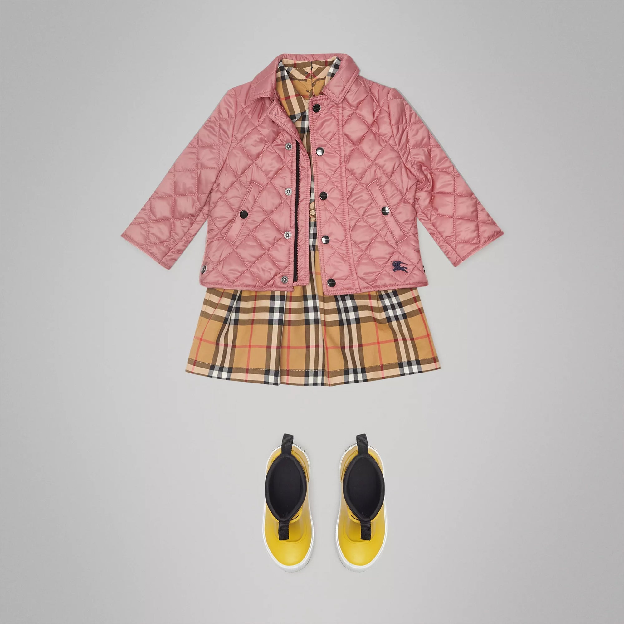 Baby Girls Pale Ash Rose Jacket