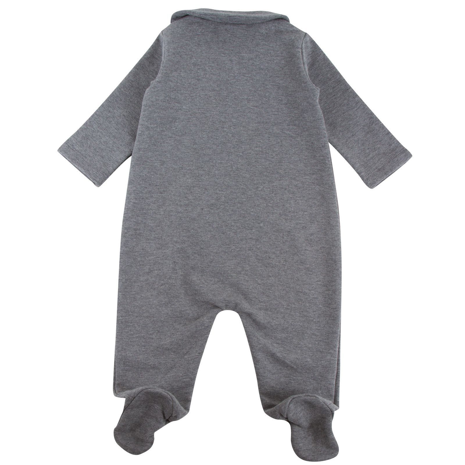 Baby Girls Dark Grey Monster Printed Babygrow - CÉMAROSE | Children's Fashion Store - 3