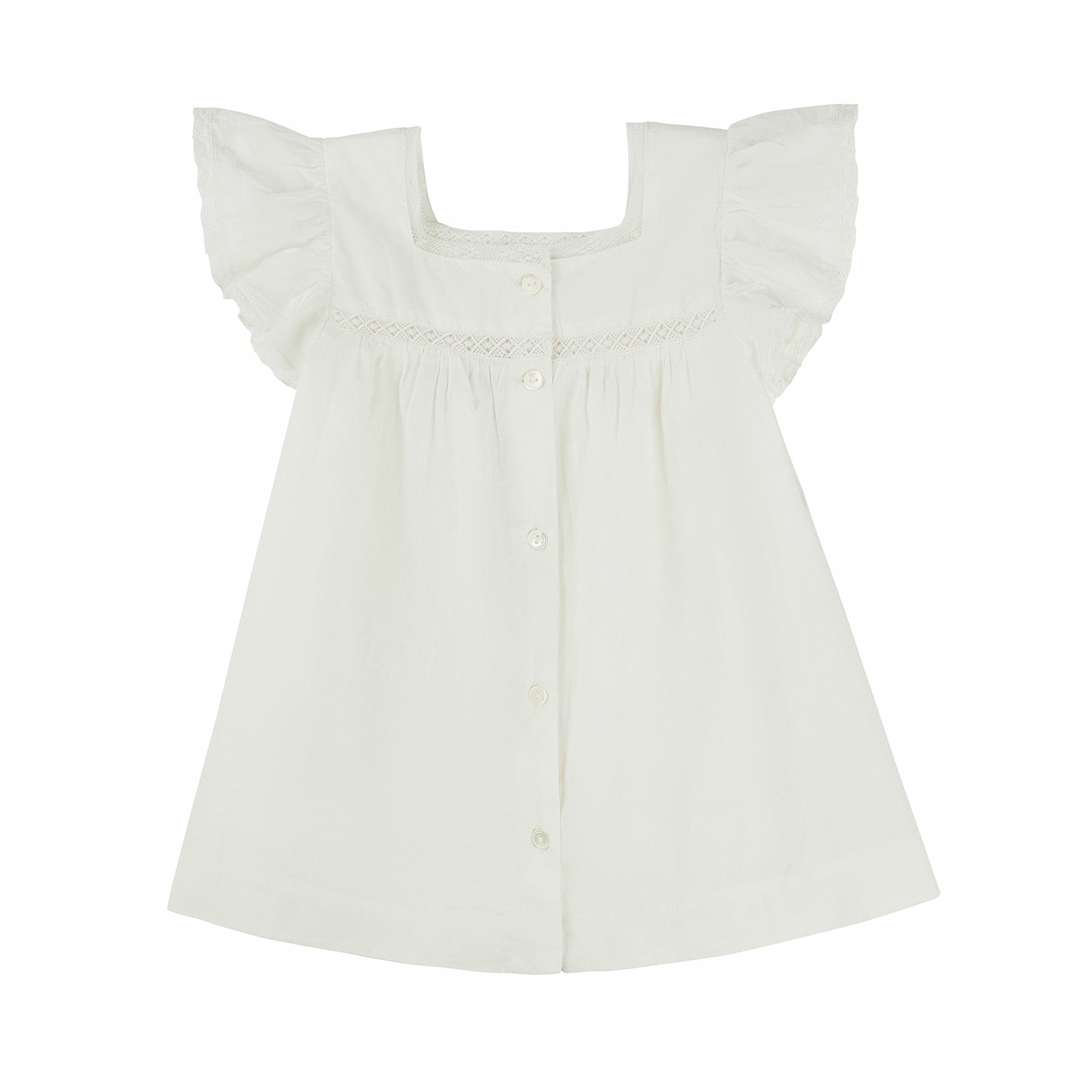 Baby Girls White Cotton Set