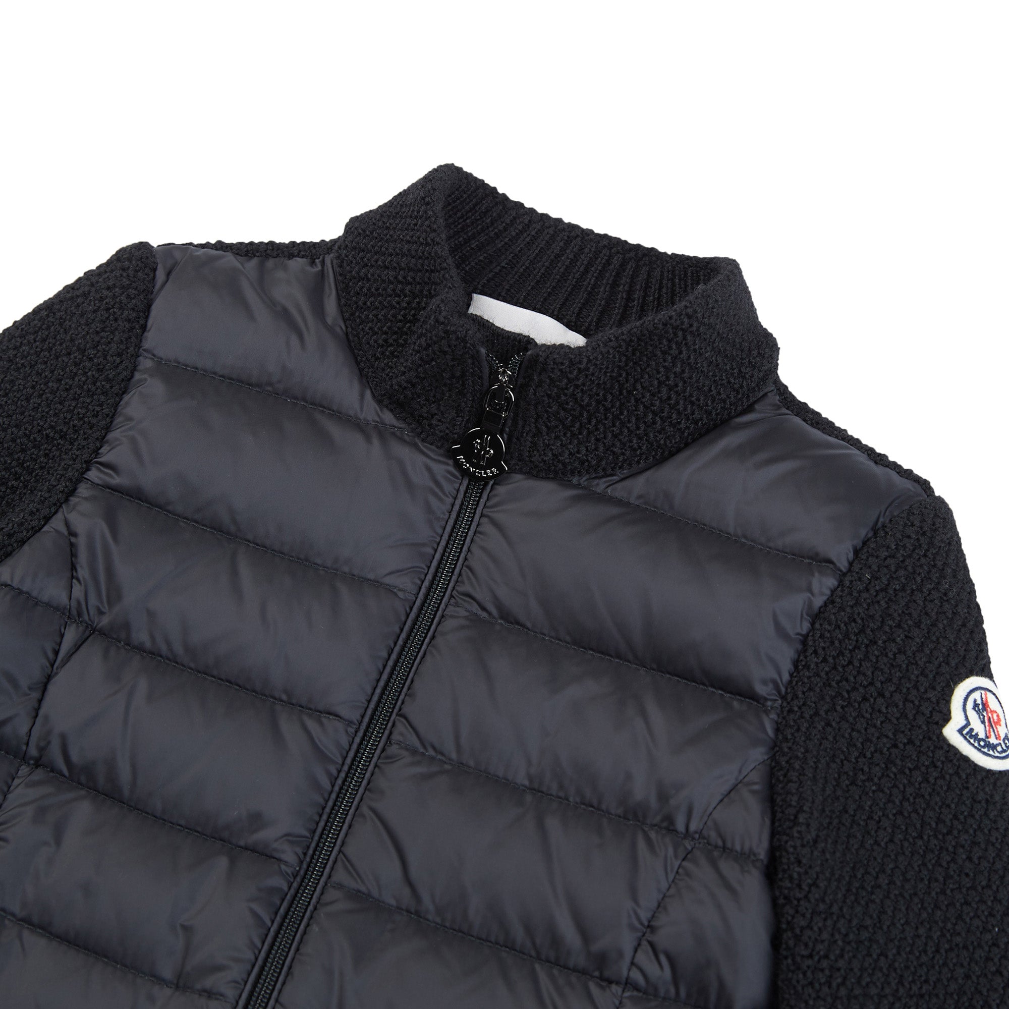Girls Black Zip Cardigan