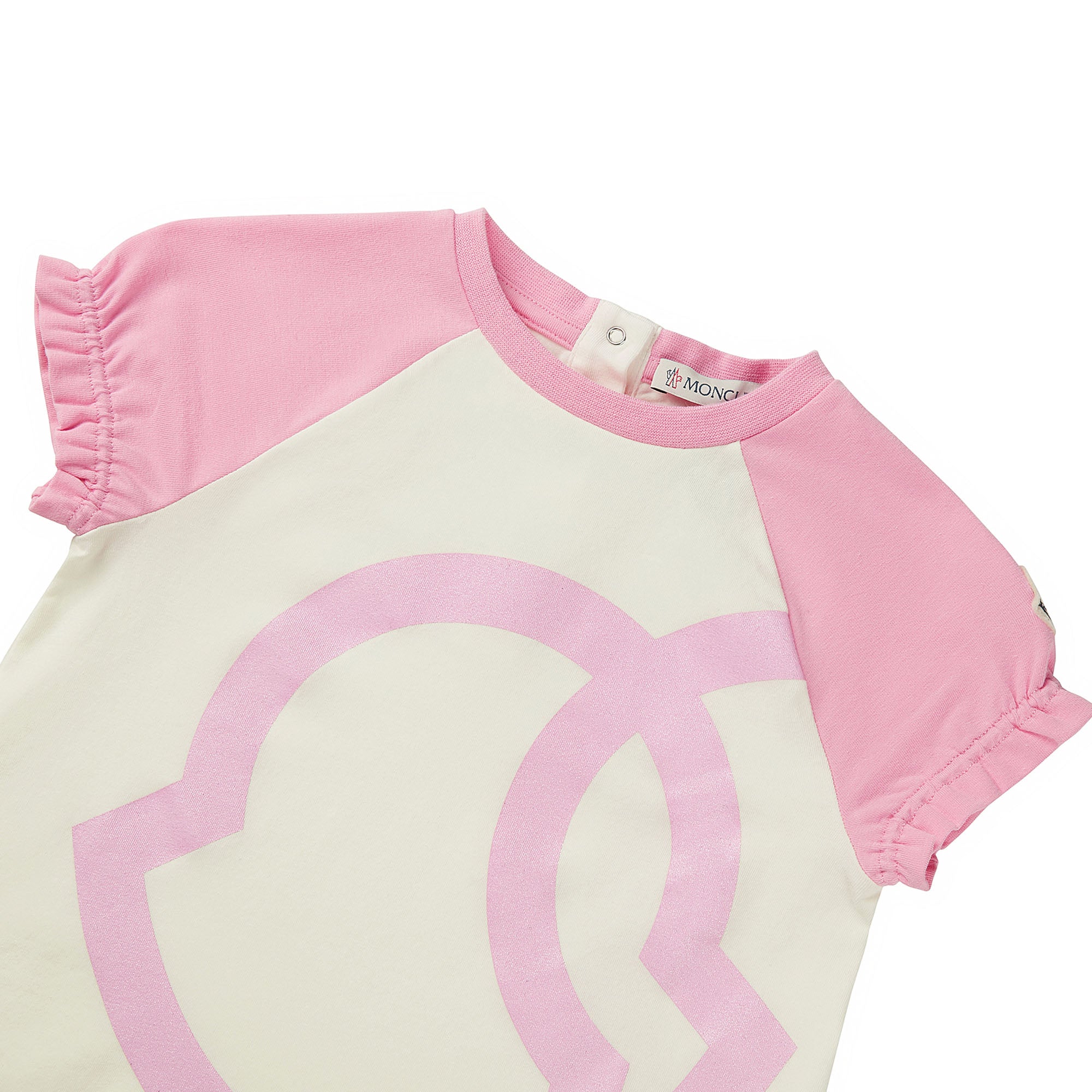 Baby Girls White Logo Cotton T-shirt