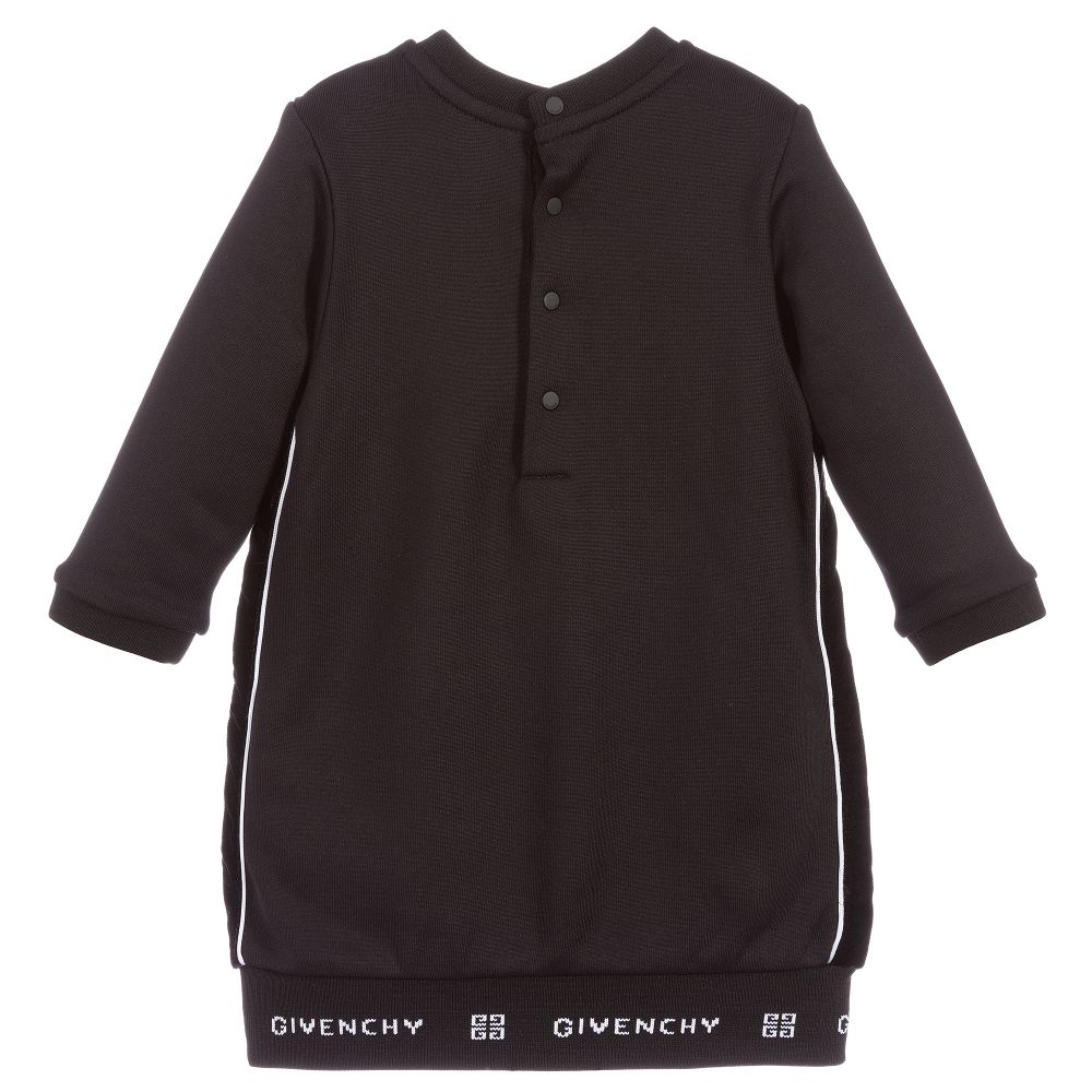 Baby Girls Black Logo Dress