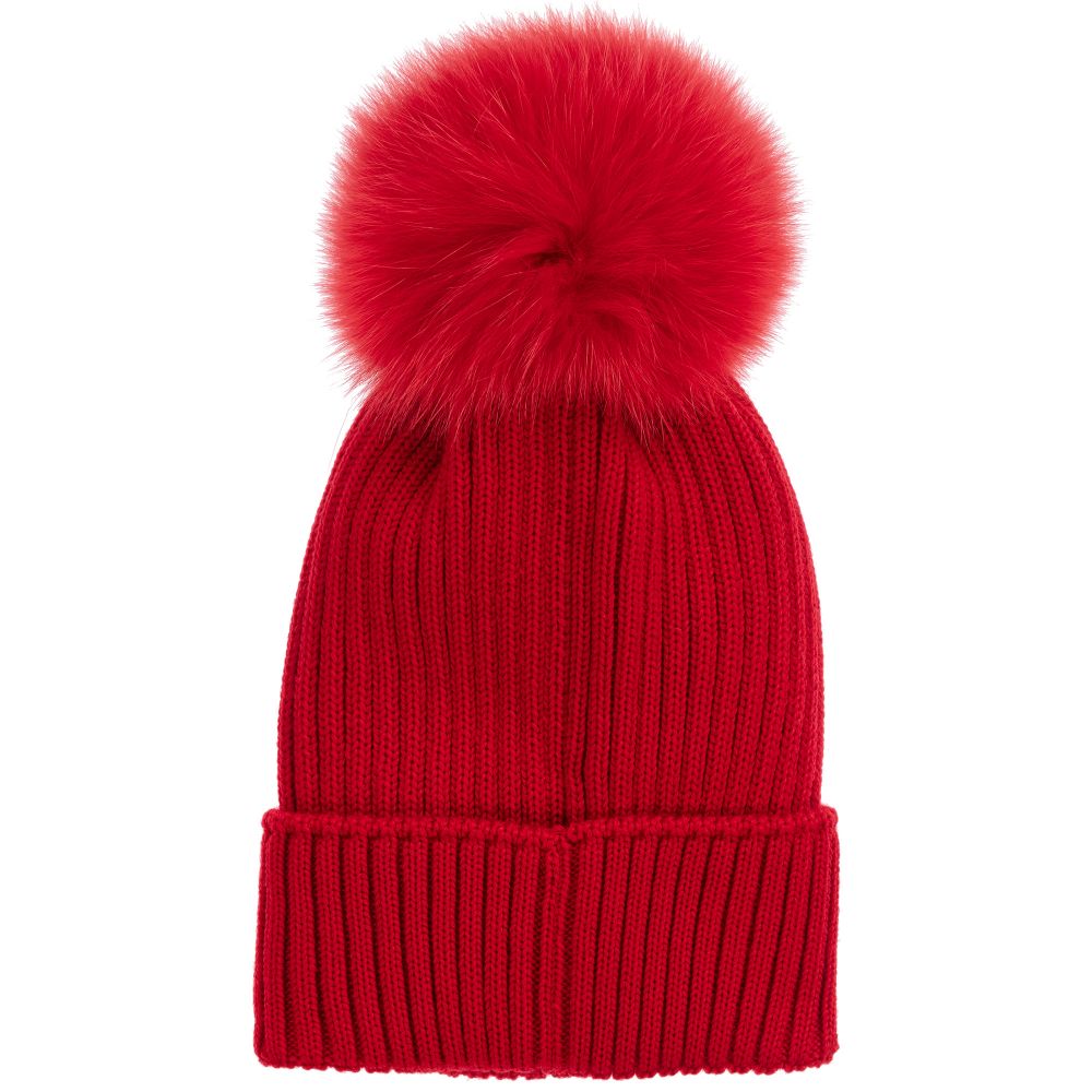 Girls Red Wool Hat