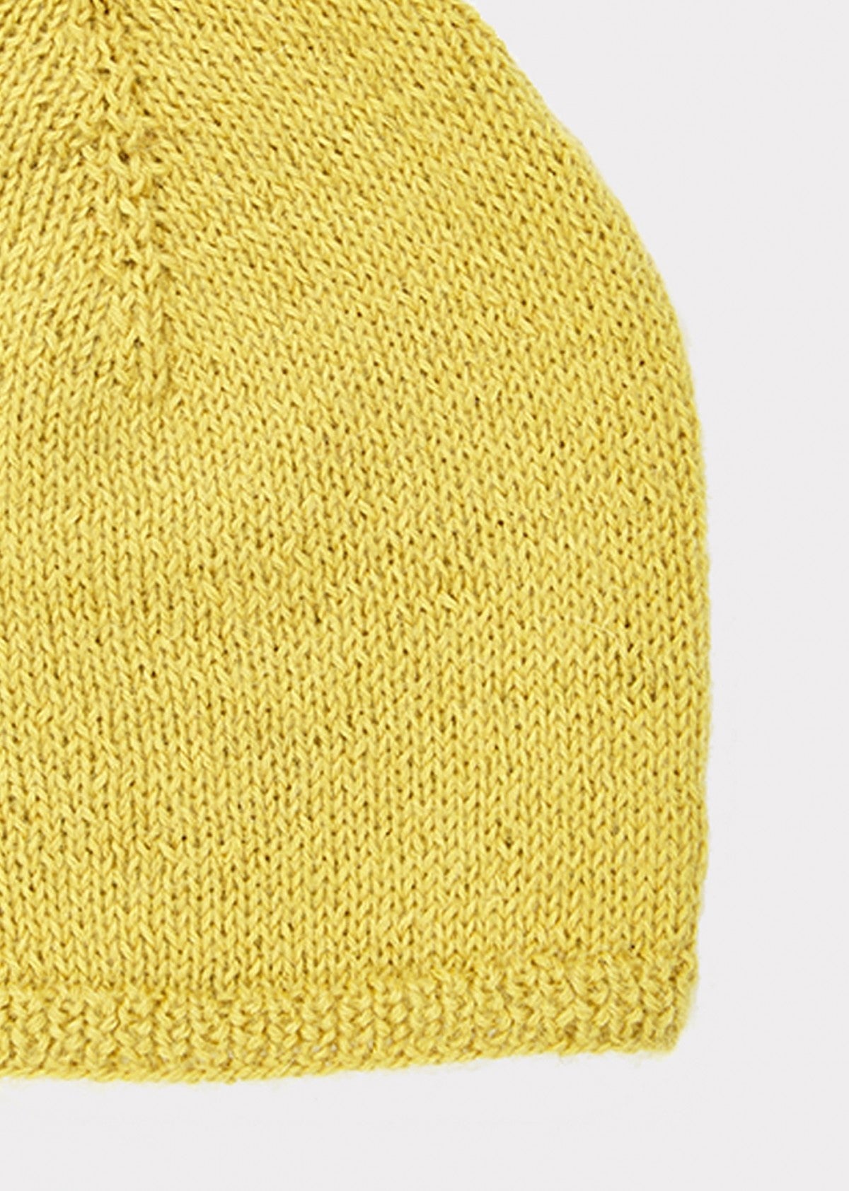 Girls Yellow Alpaca Wool Hat