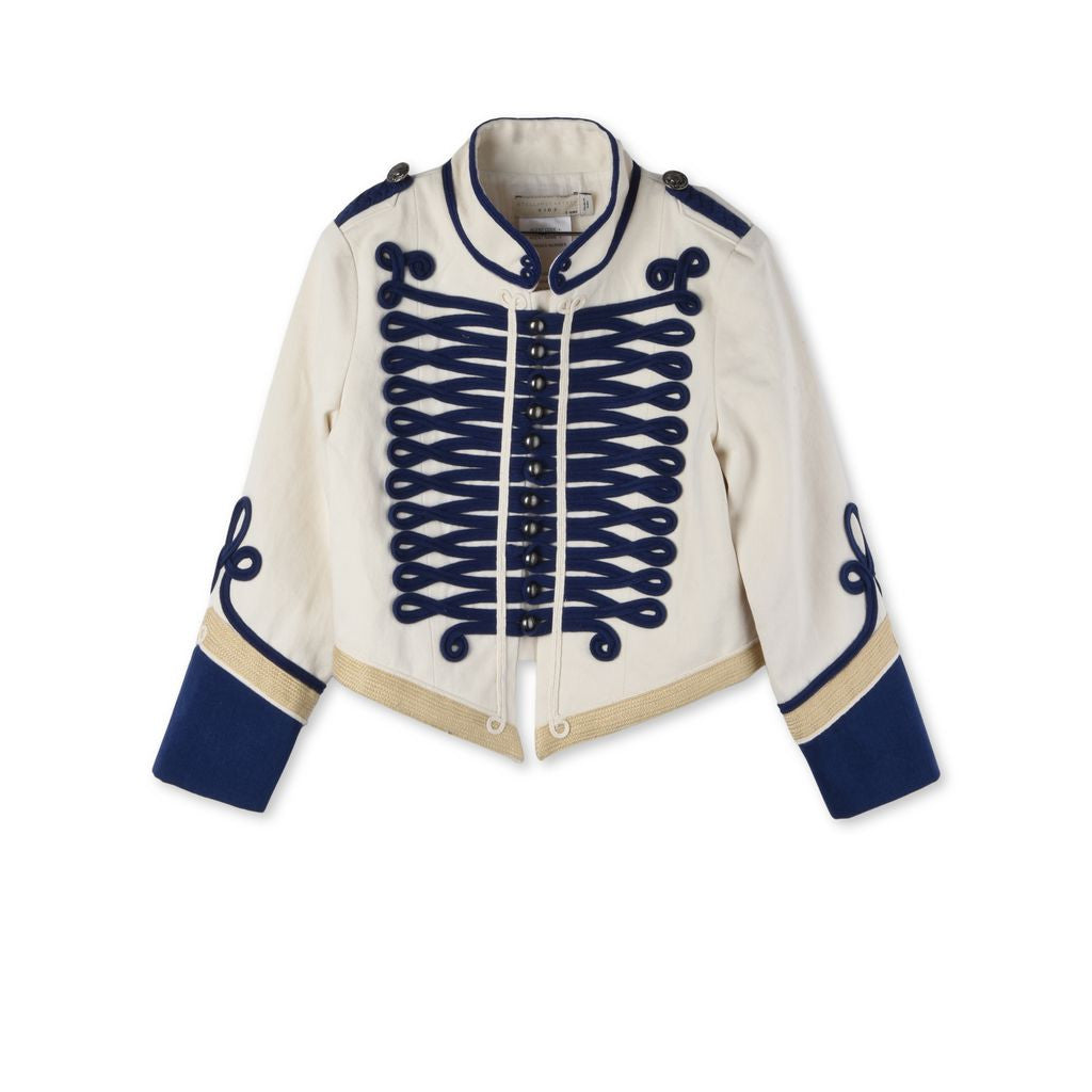 Boys White Knot Trims Tops - CÉMAROSE | Children's Fashion Store - 1