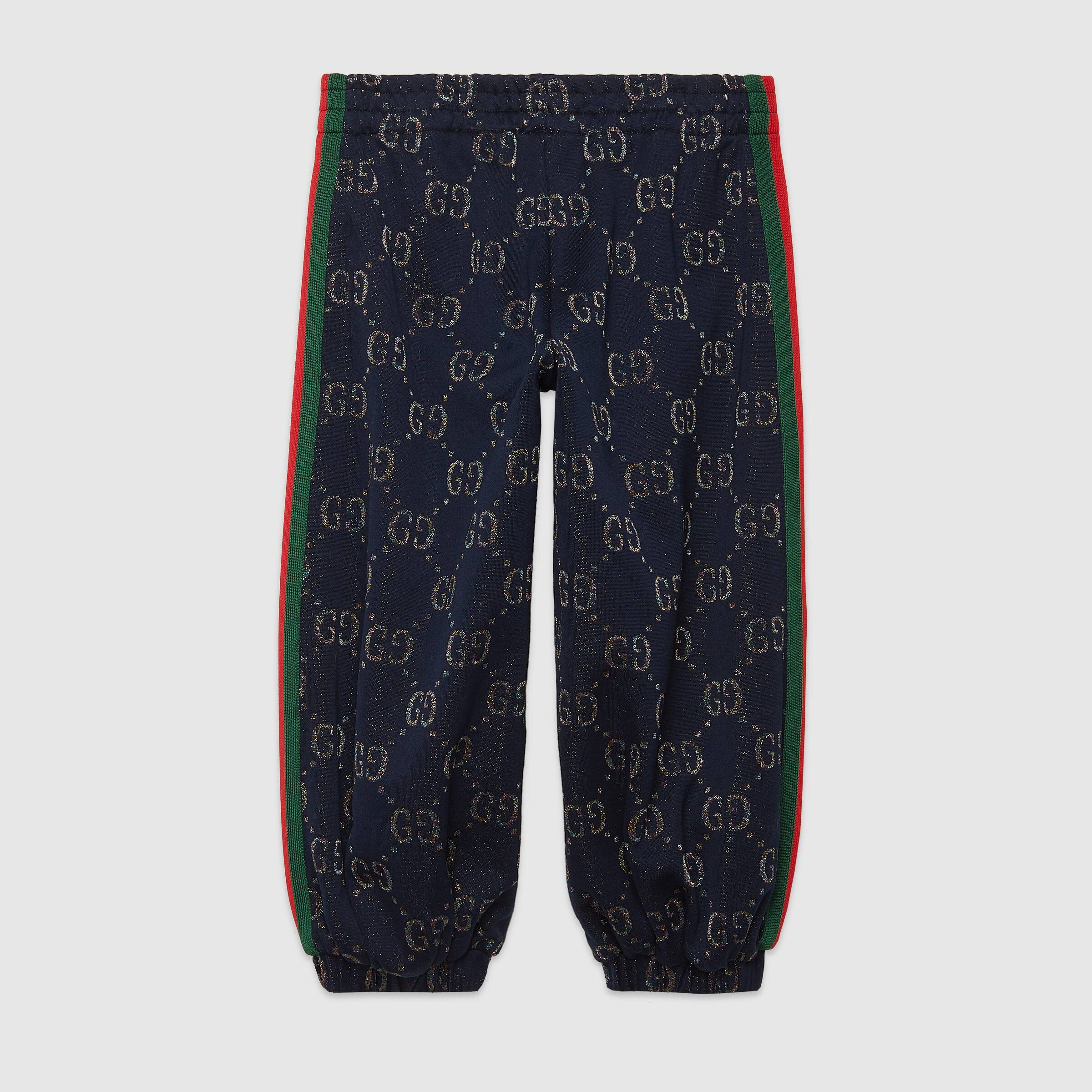 Girls Blue GG Cotton Trousers