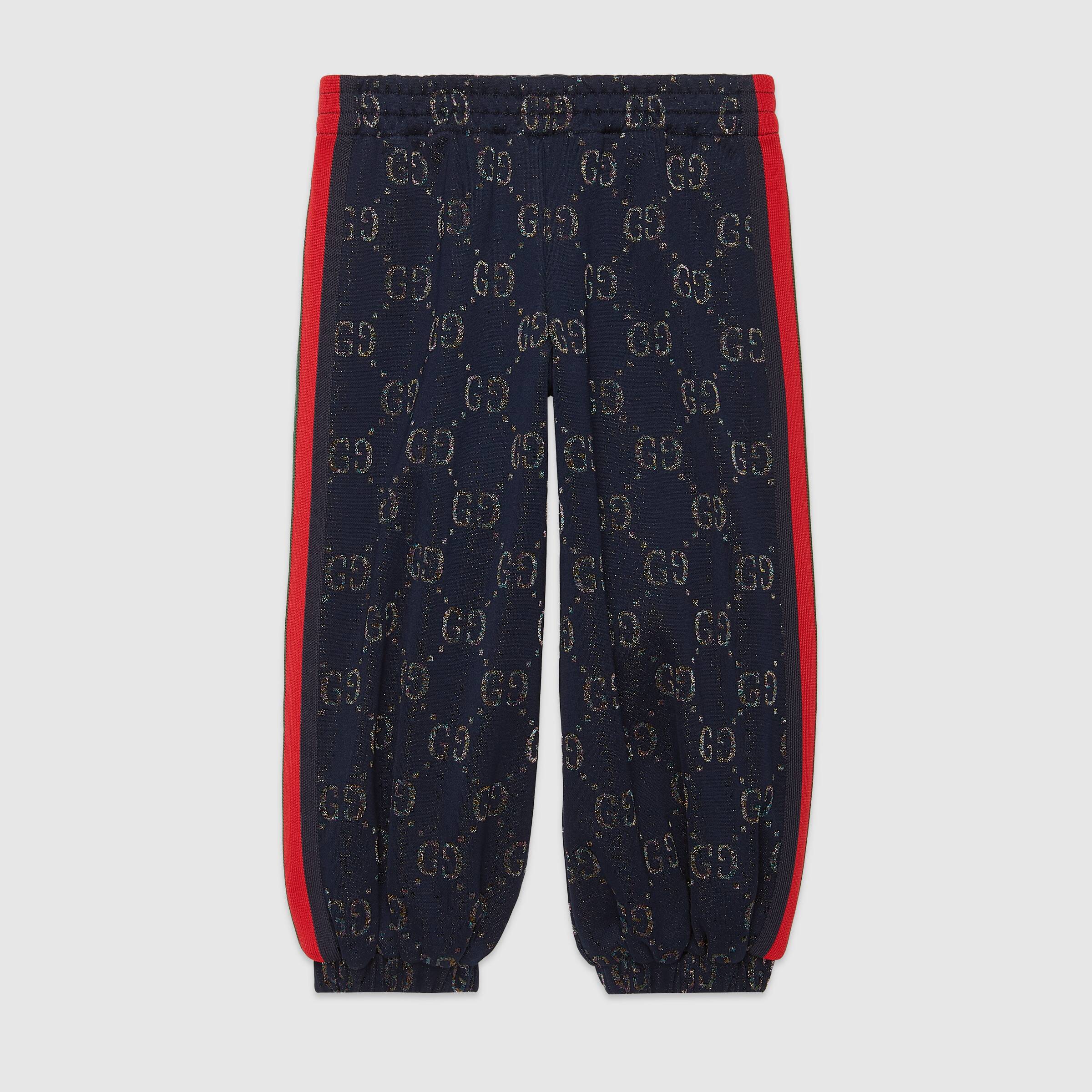 Girls Blue GG Cotton Trousers