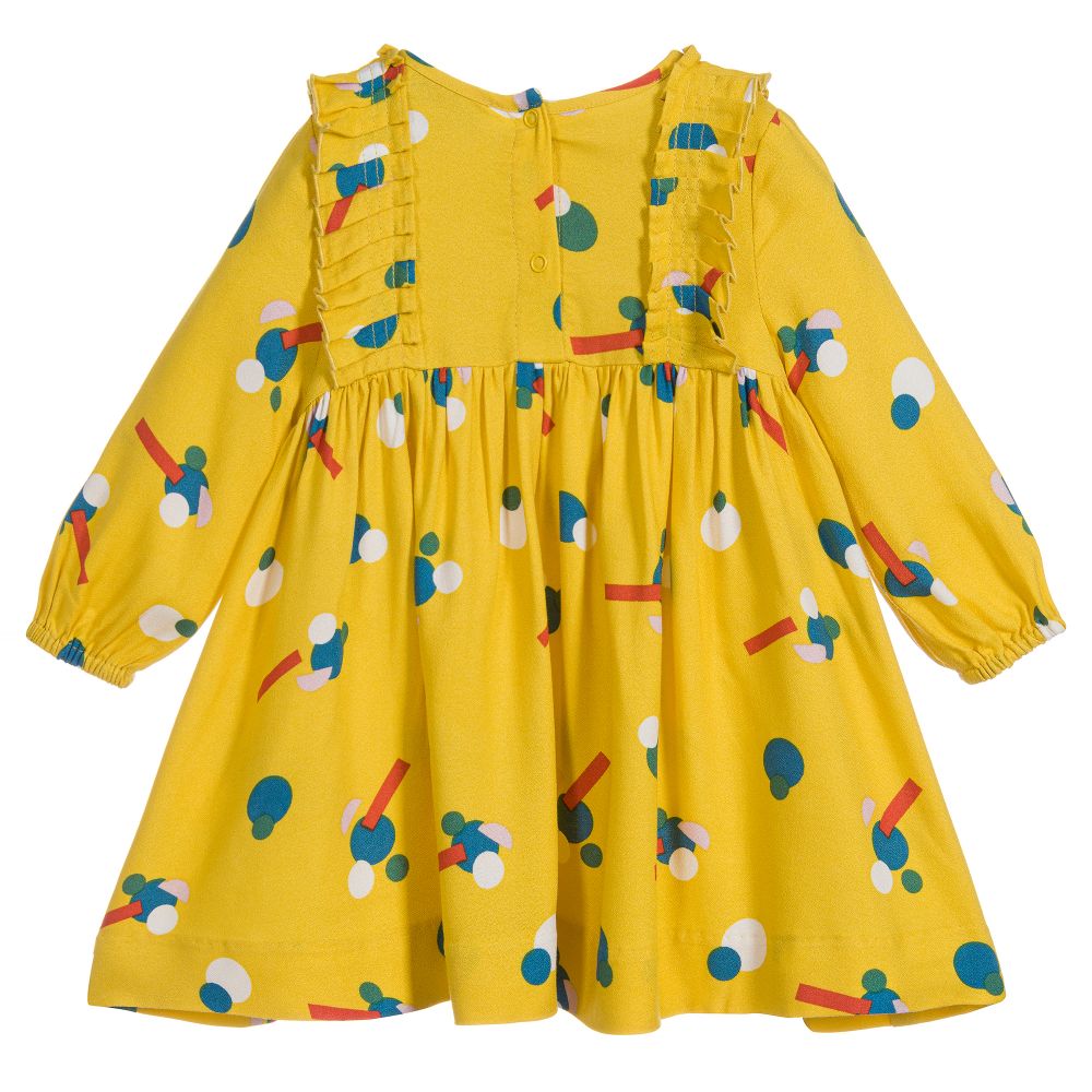 Baby Girls Yellow Flower Dress Set