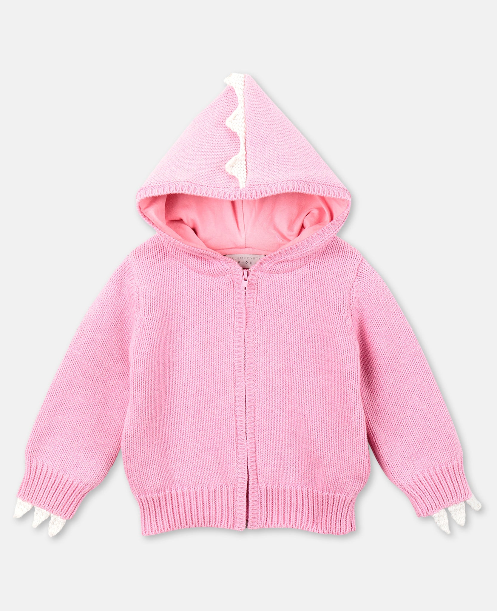Baby Girls Pink Hooded Cotton Cardigan