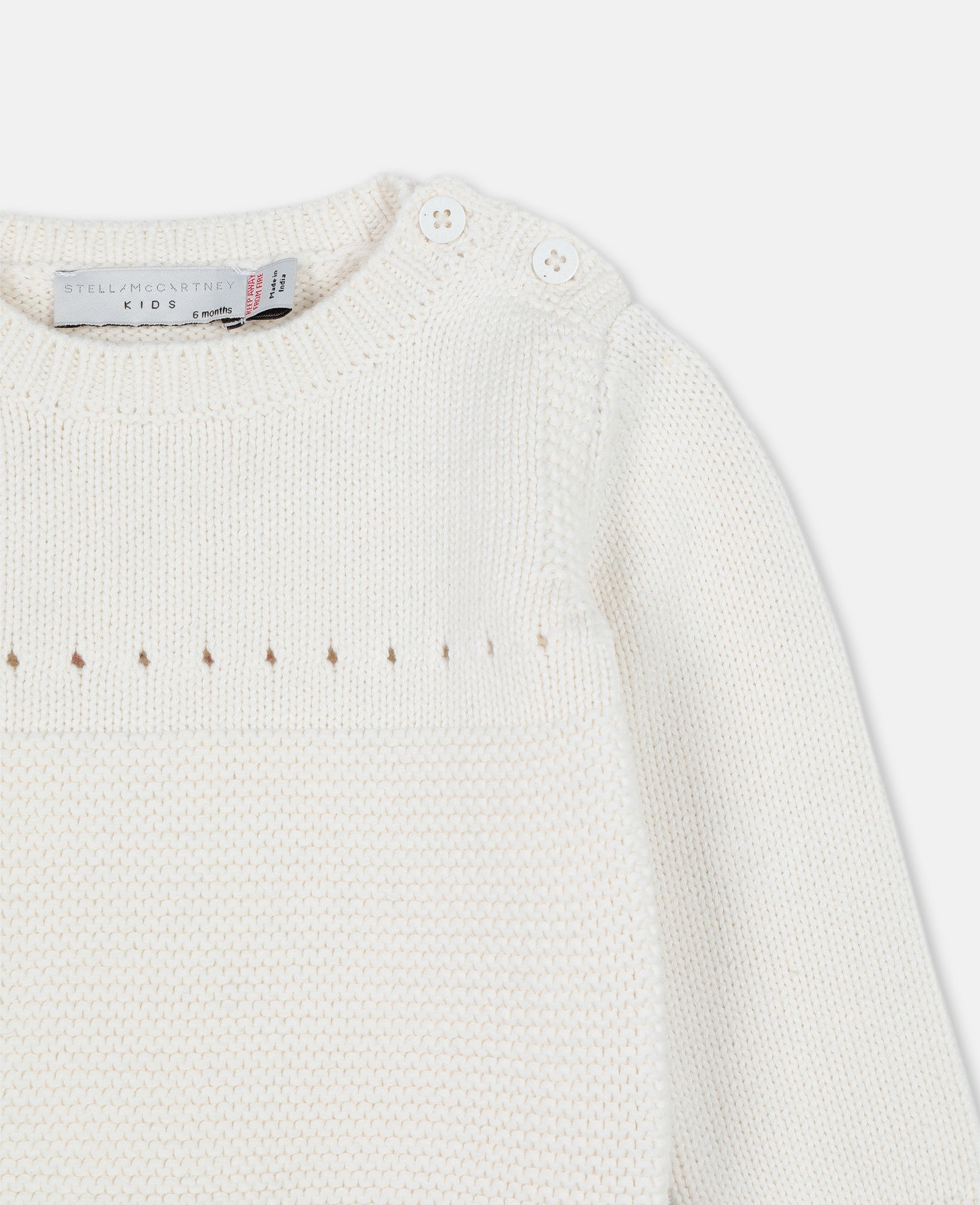 Baby Girls Ivory Cotton Sweater