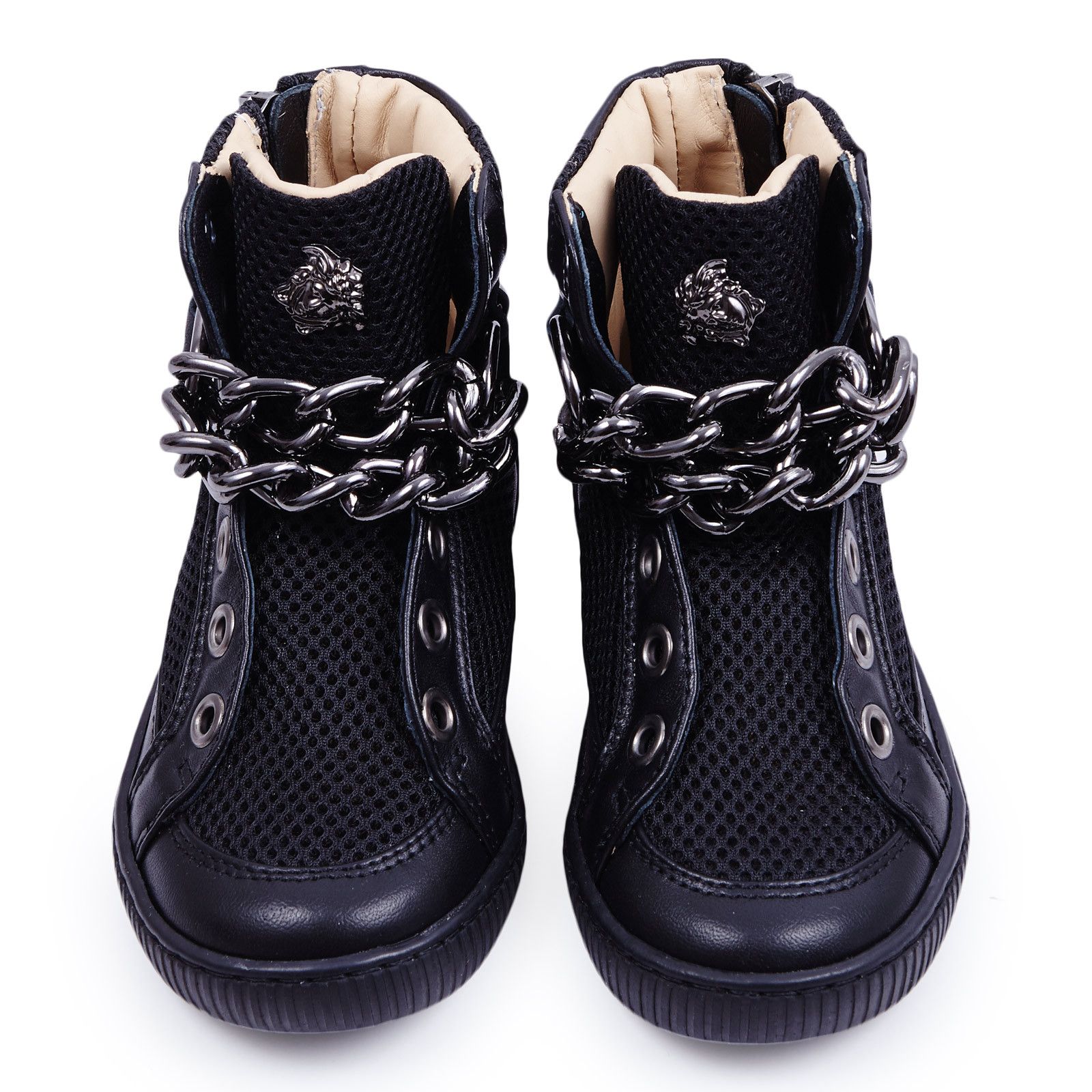 Girls Black Suede High-Top Trainers - CÉMAROSE | Children's Fashion Store - 4