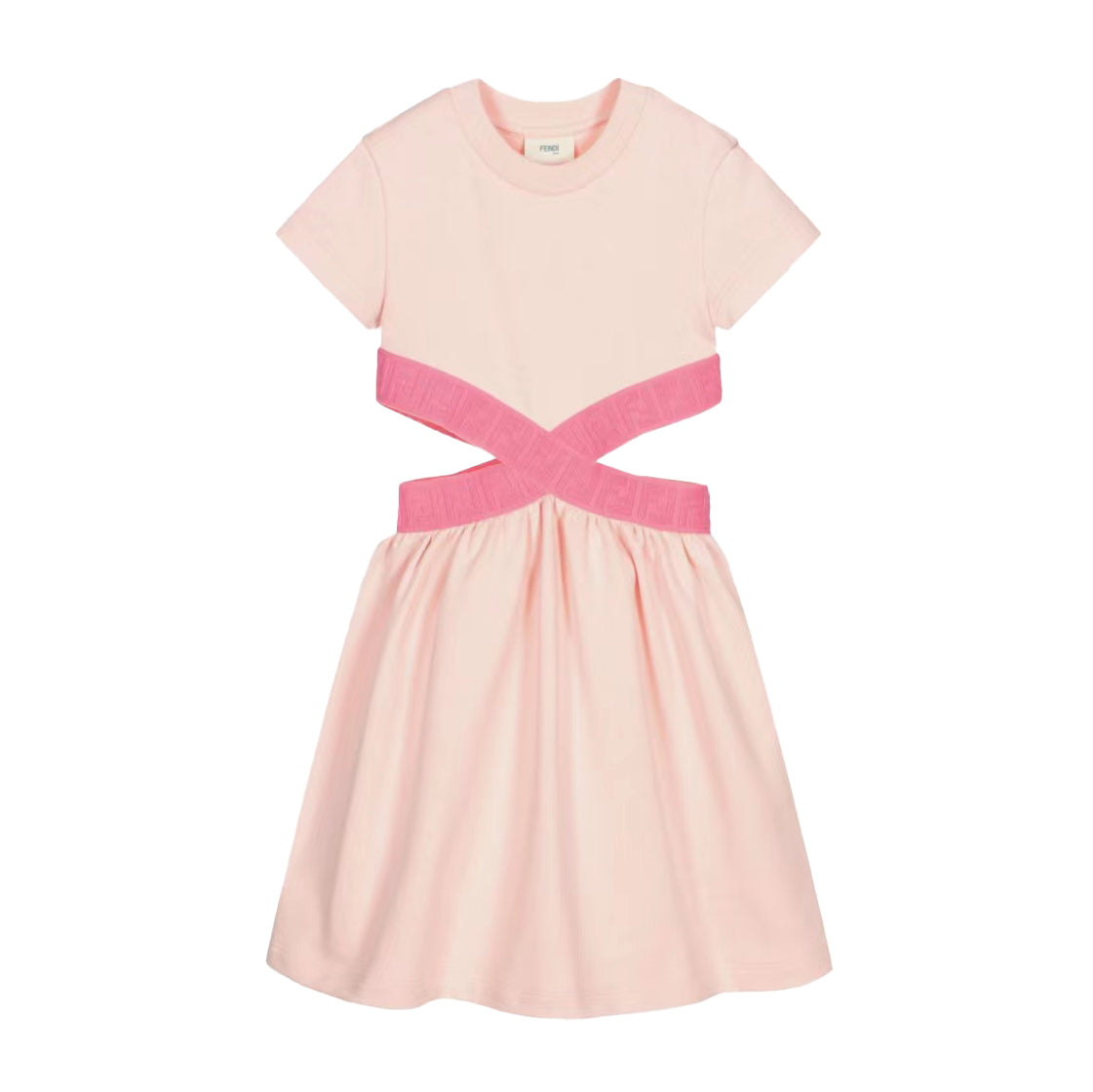 Girls Pink Cotton Dress