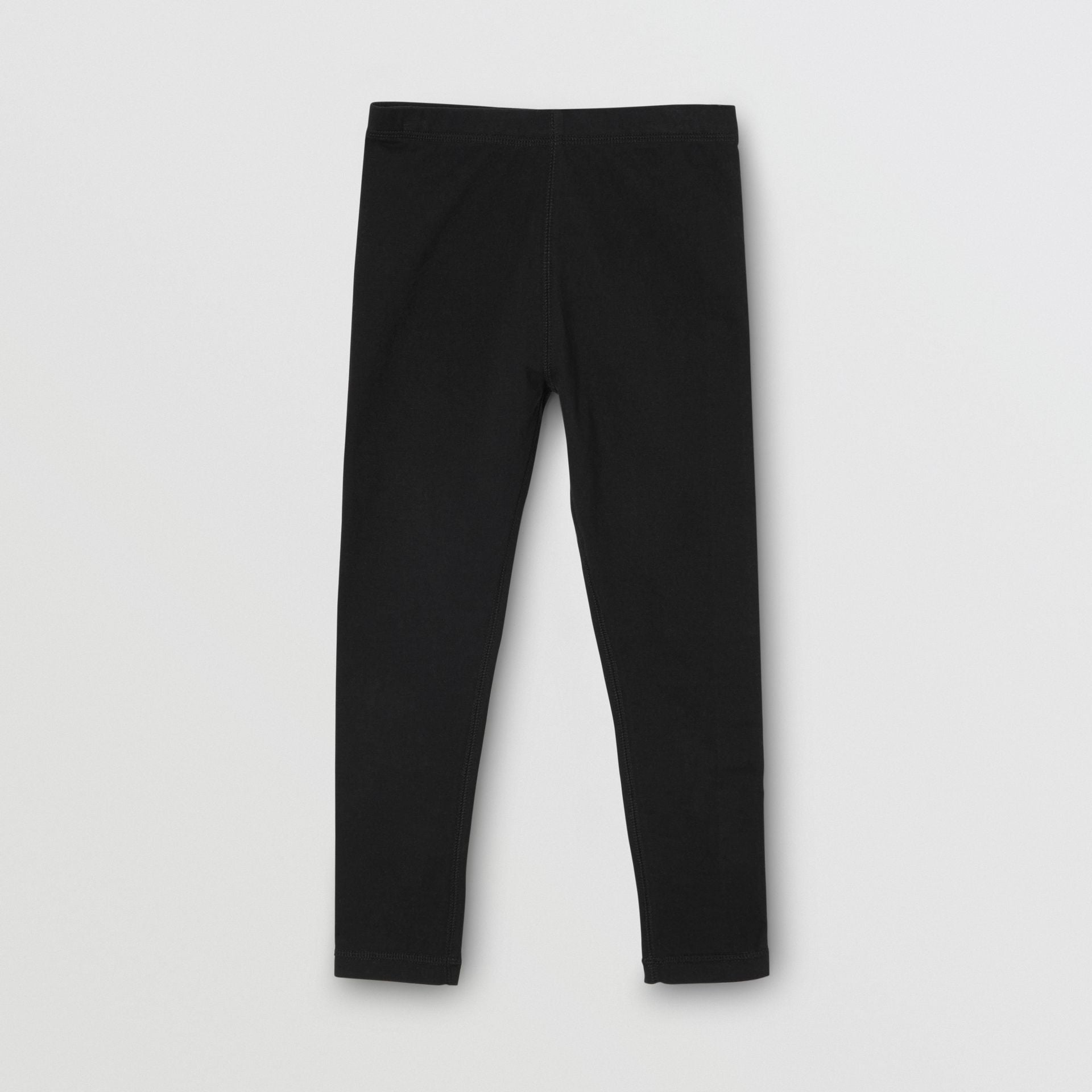 Girls Black Cotton Leggings