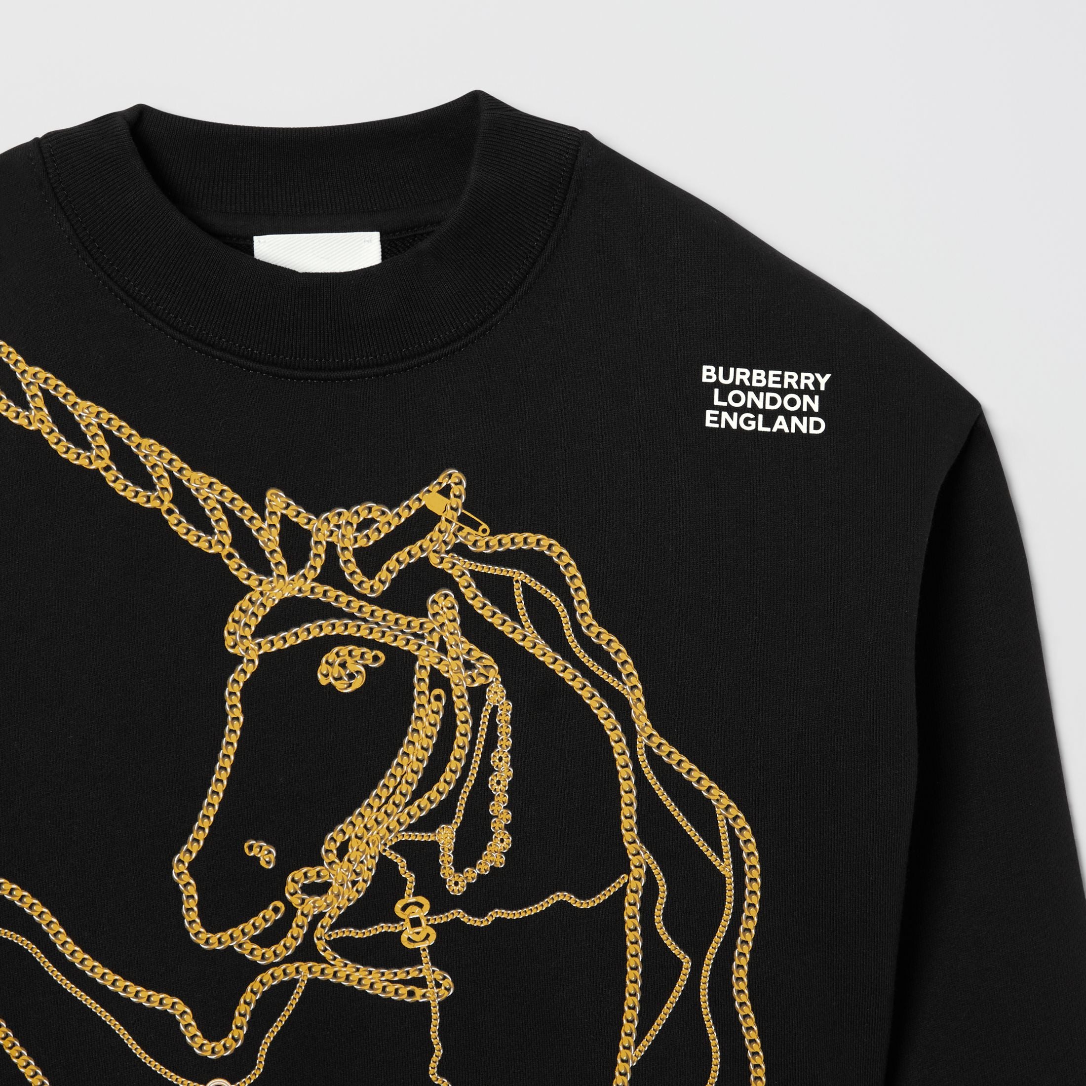 Girls Black Cotton Sweatshirt