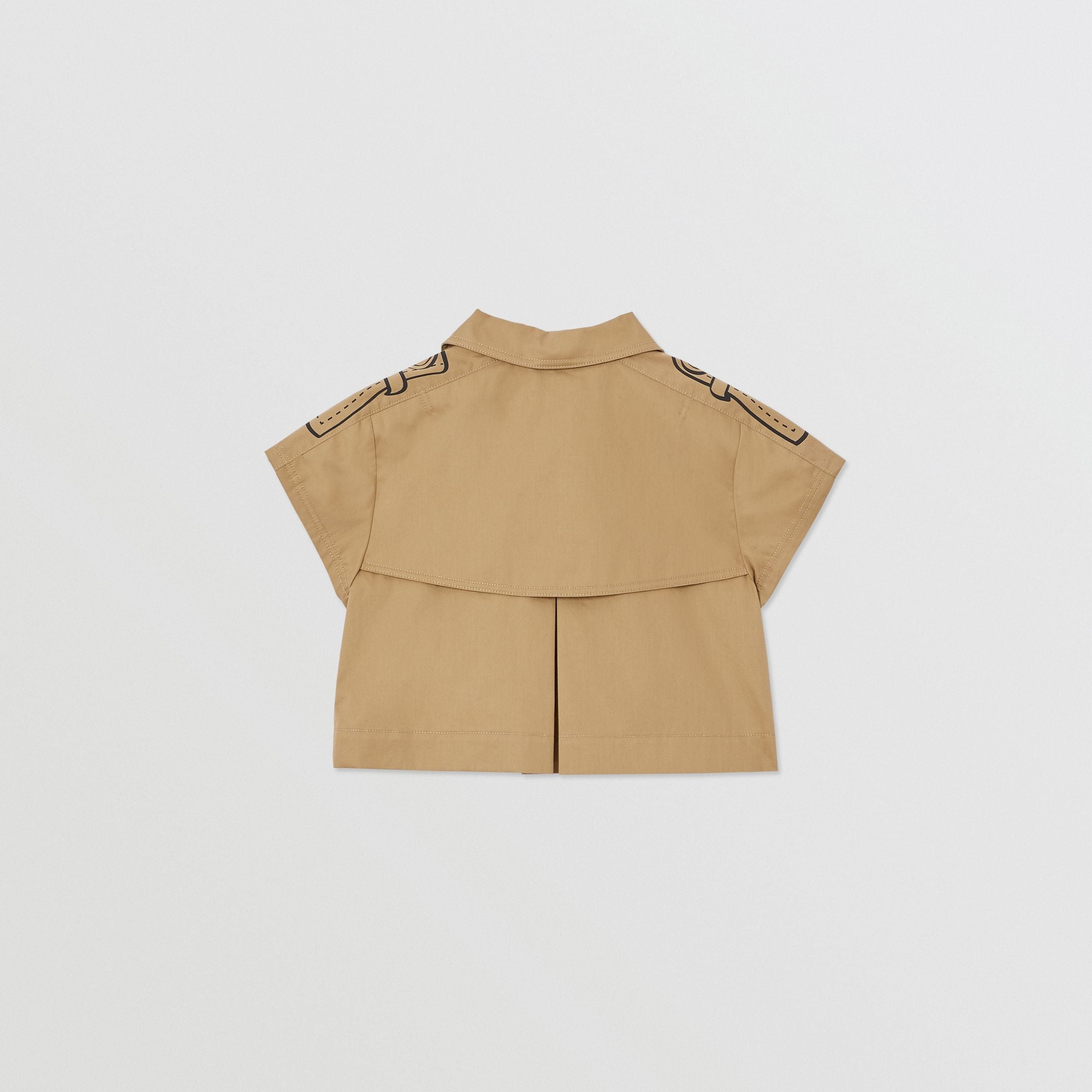 Girls Beige Detachable Dress