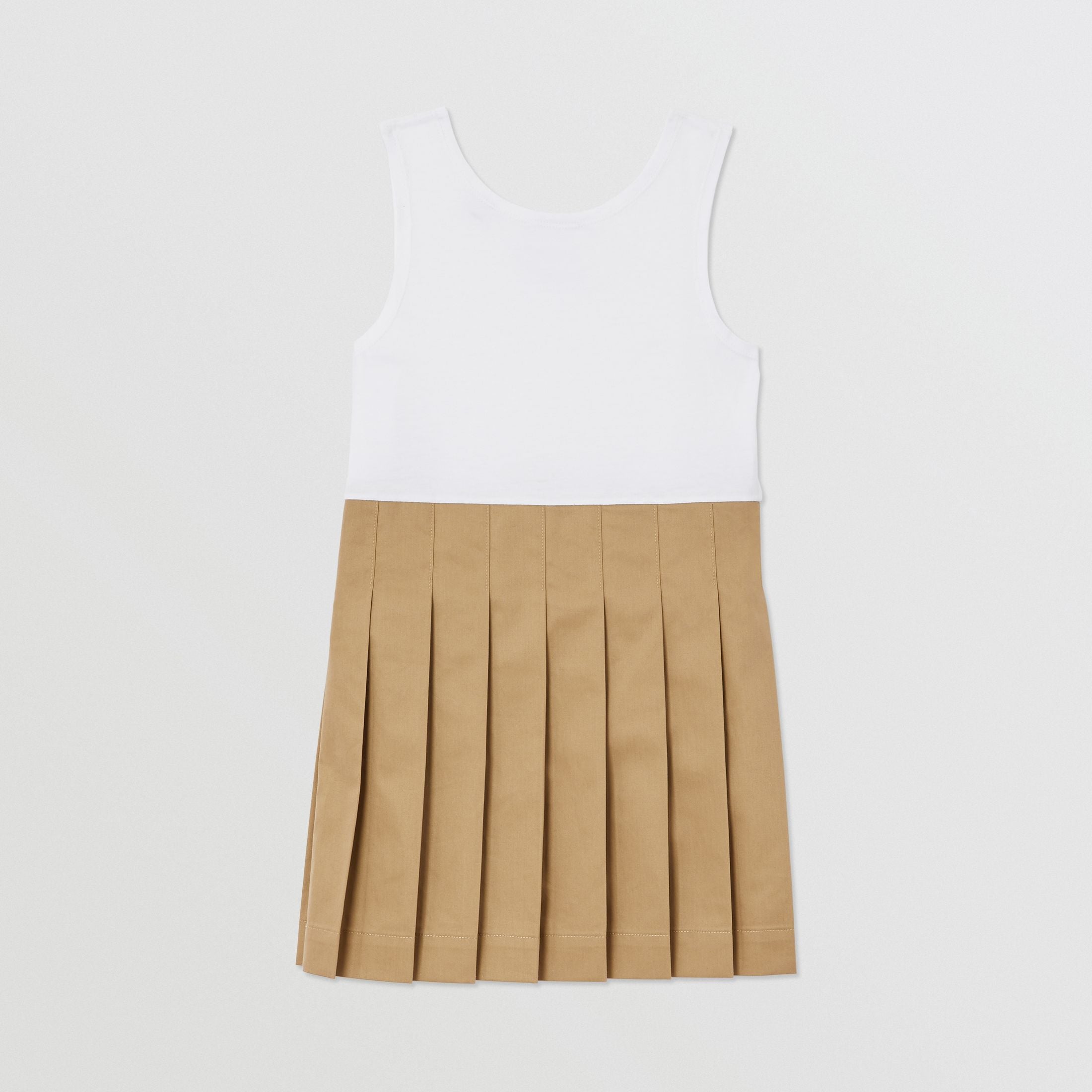 Girls Beige Detachable Dress