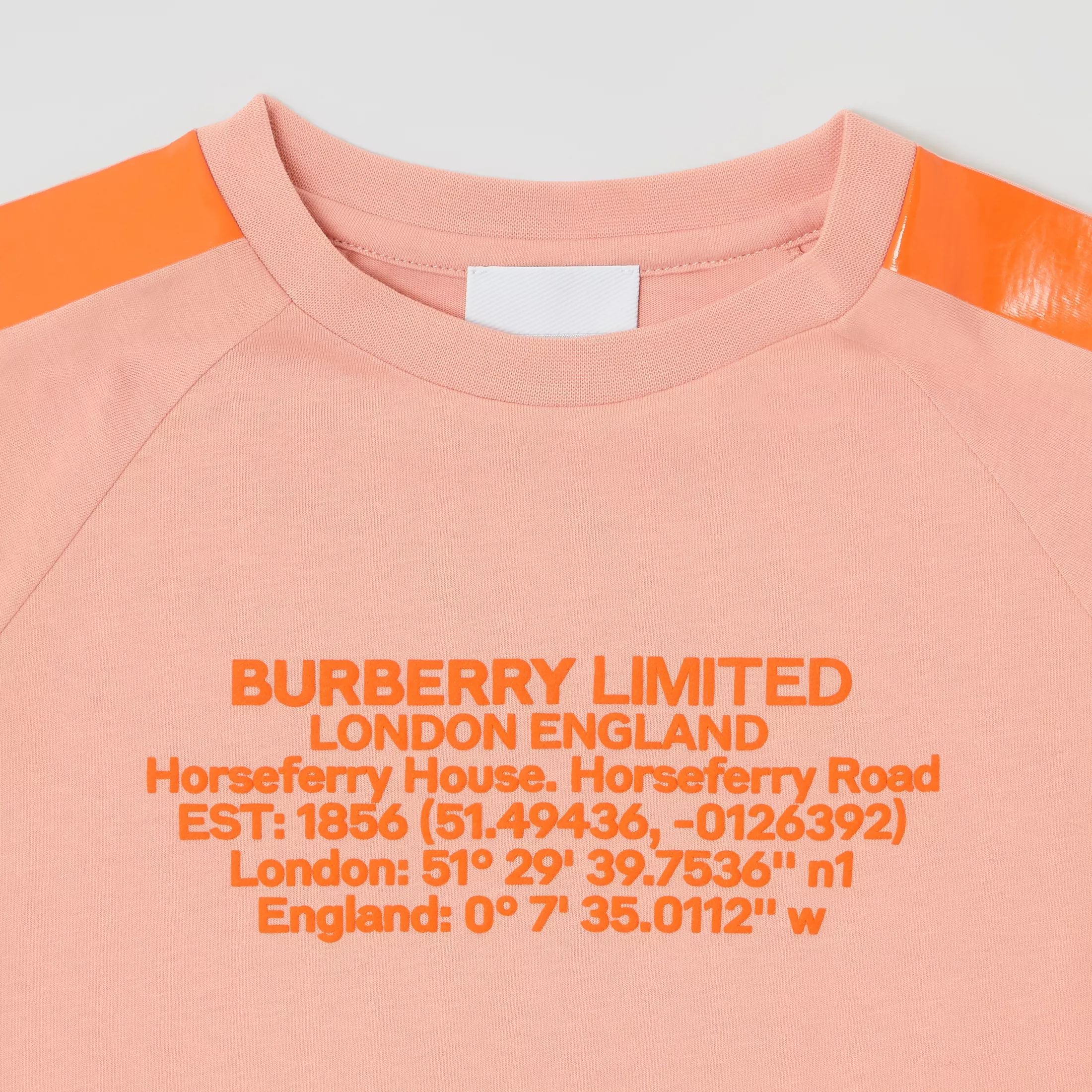 Girls Peach Logo Cotton T-shirt