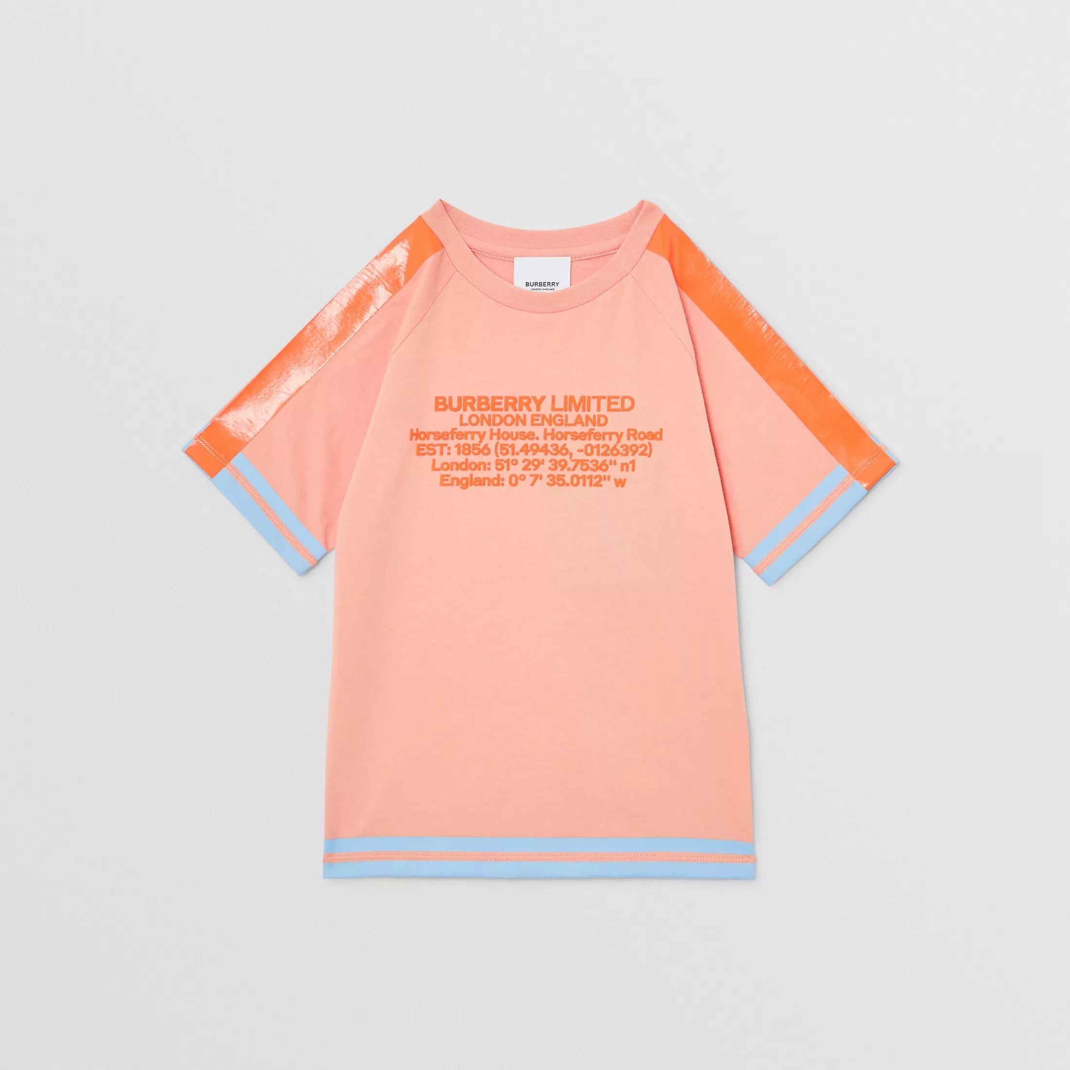 Girls Peach Logo Cotton T-shirt