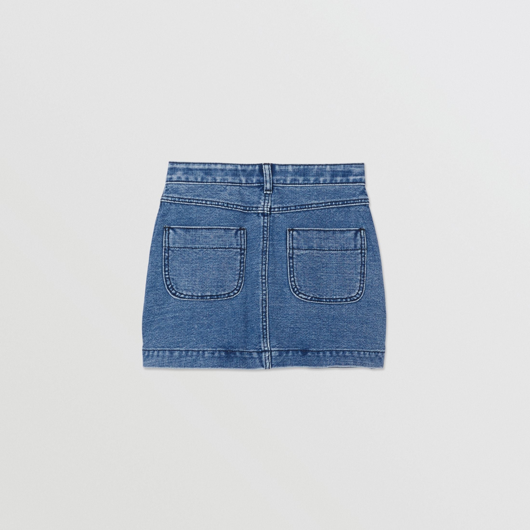 Girls Blue Logo  Denim Skirt