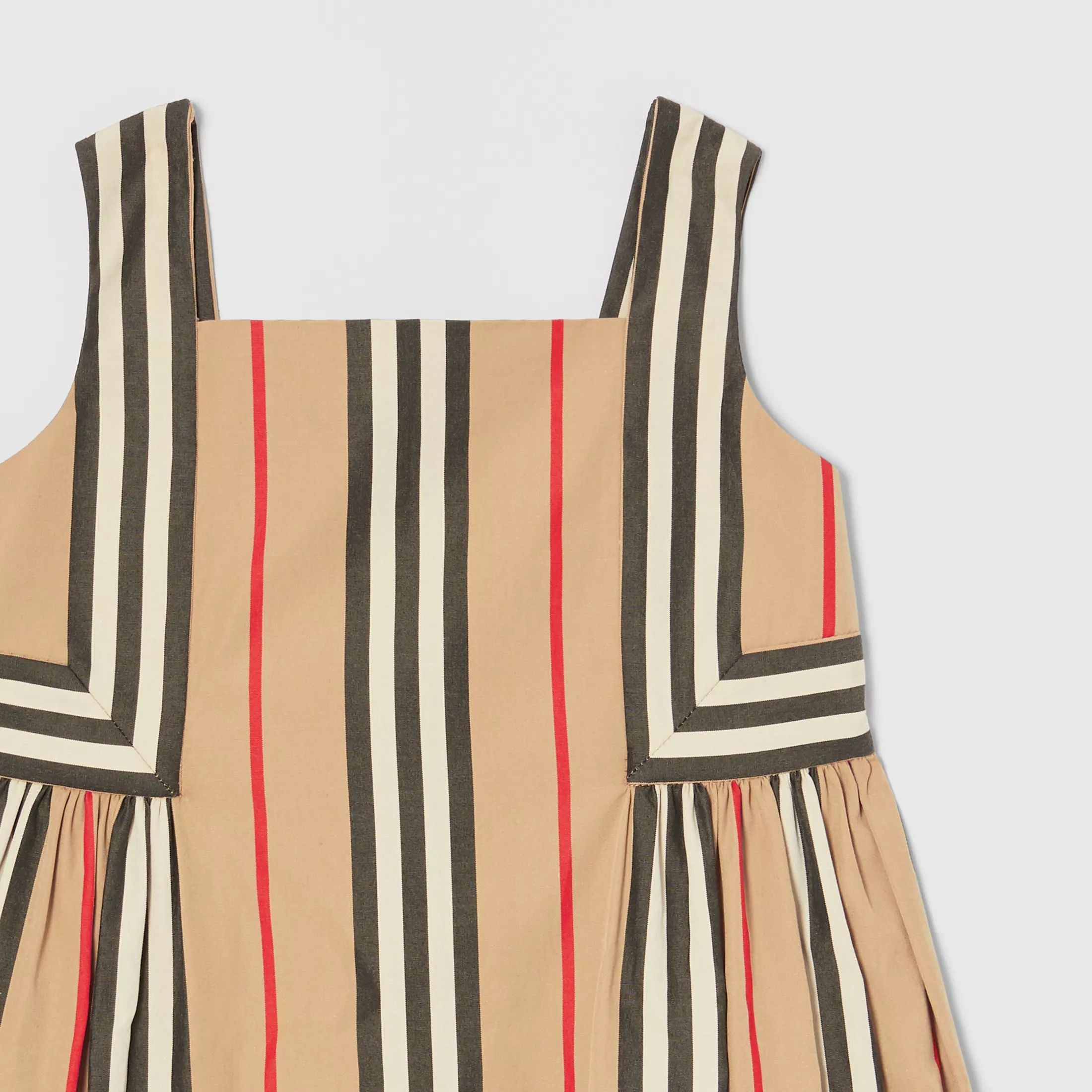 Baby Girls Archive Beige Cotton Dress