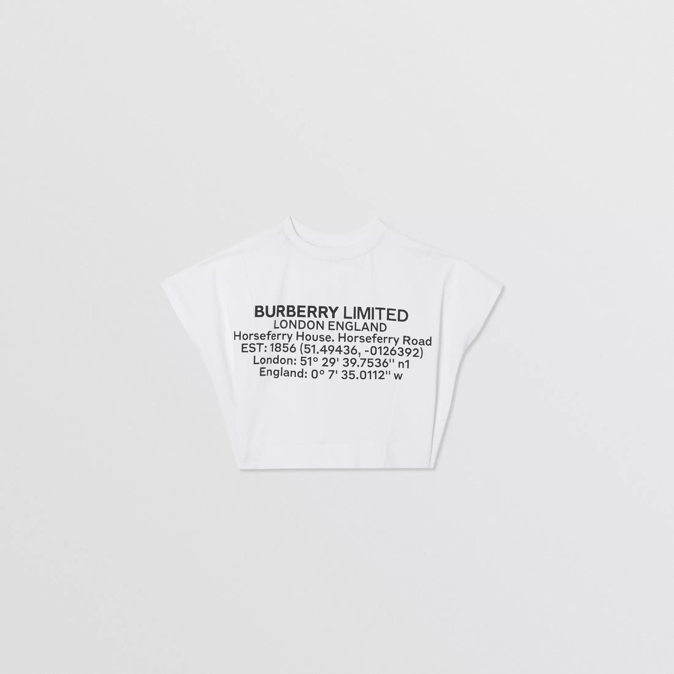 Girls White Logo Cotton T-shirt