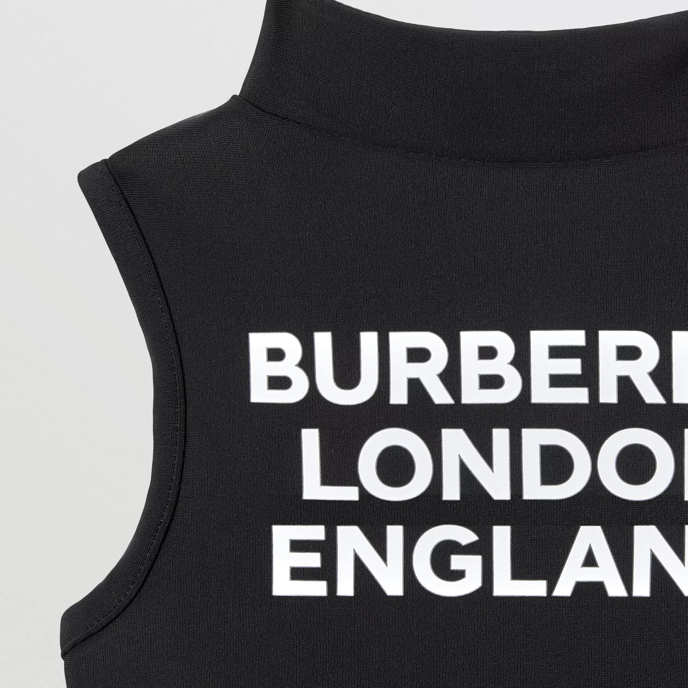 Girls Black Logo Swimsuit