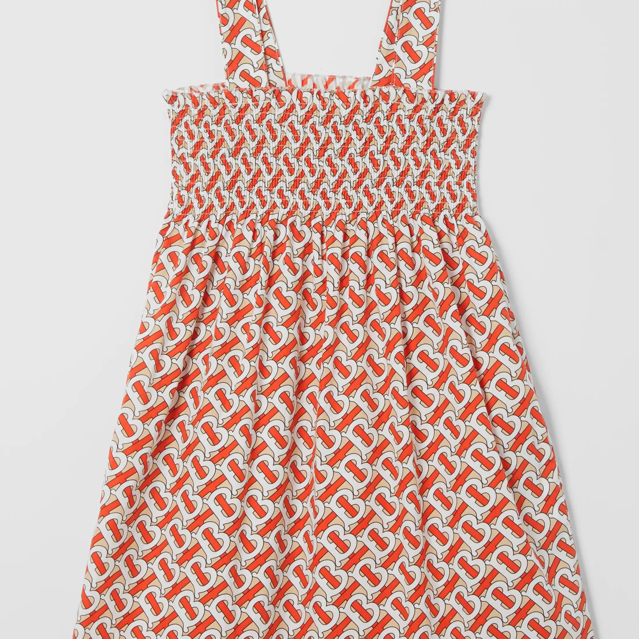 Girls Red Logo Cotton Dress