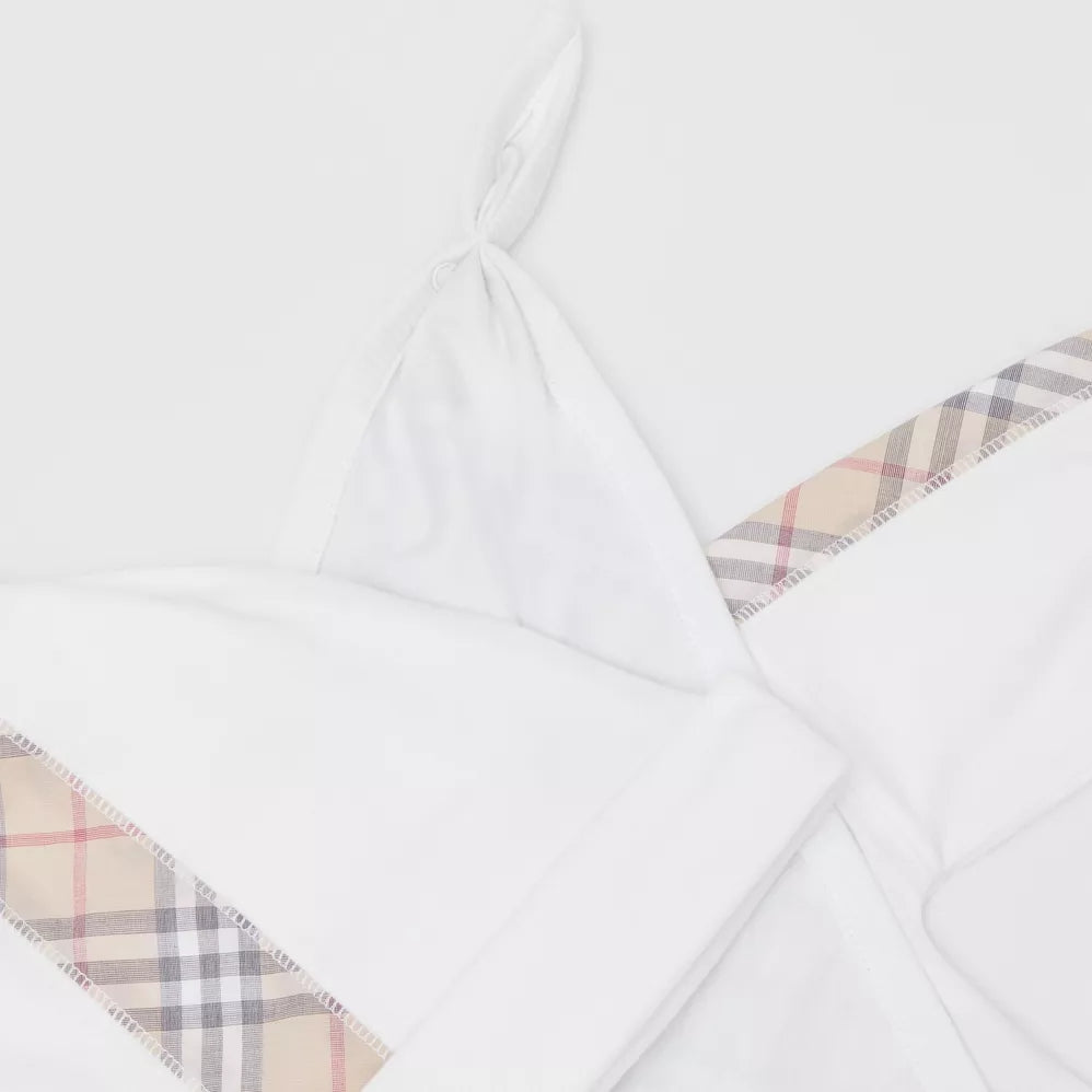 Girls White Cotton Dress