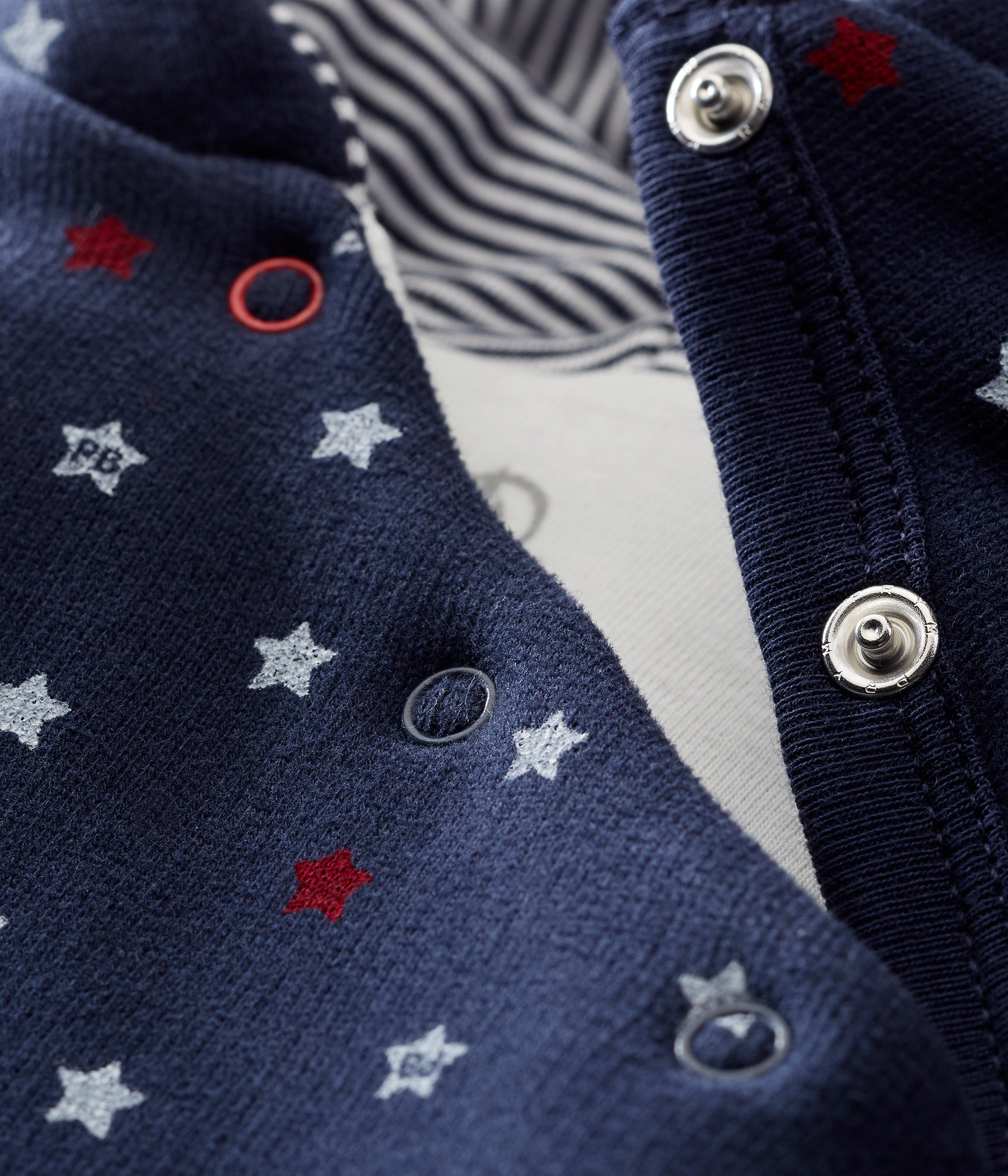 Baby Navy Printed Babysuit