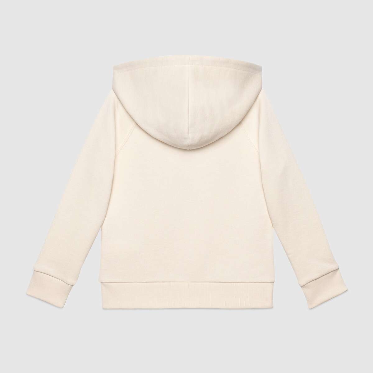 Girls White Logo Cotton Sweatshirt