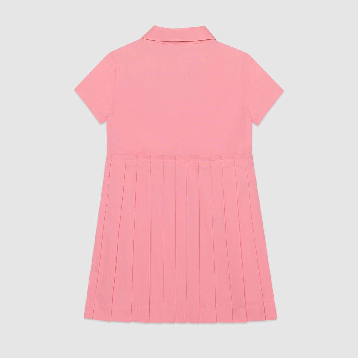 Girls Pink Bow-knot Cotton Dress