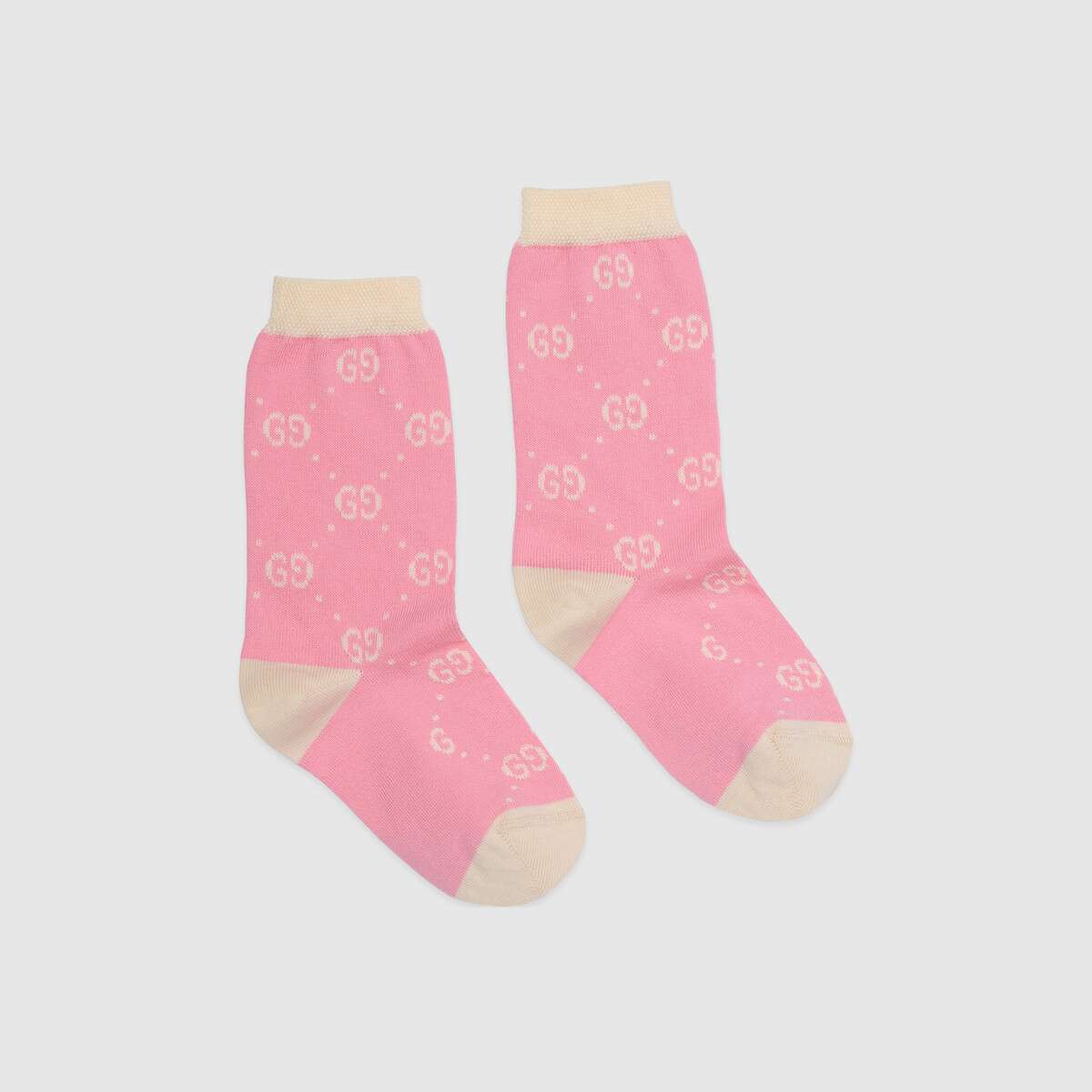 Girls Pink GG Cotton Socks