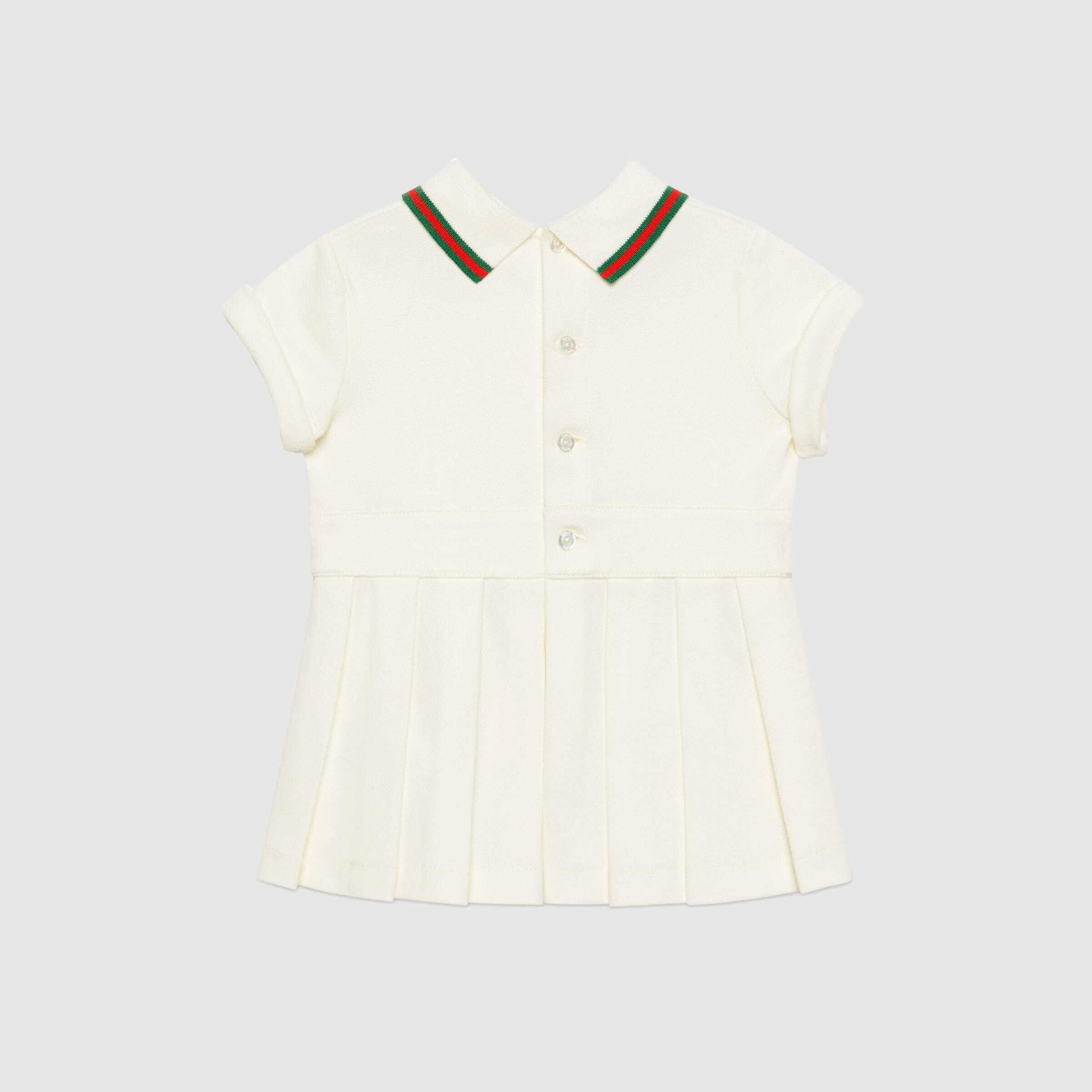 Baby Girls Ivory Logo Cotton Dress